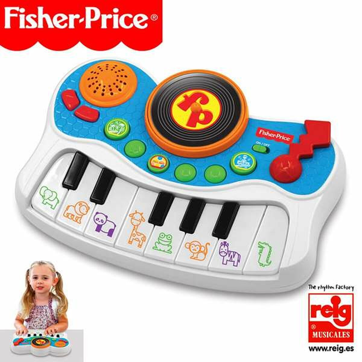 Leksakspiano Fisher Price Kids Studio-Leksaker och spel, Barns Musikinstrument-Fisher Price-peaceofhome.se