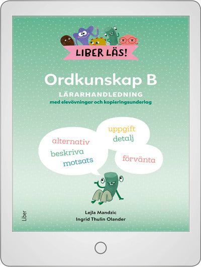 Liber Läs Ordkunskap B Digital (lärarlicens)-Digitala böcker-Liber-peaceofhome.se