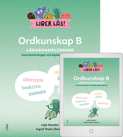 Liber Läs Ordkunskap B Lärarhandledning med Digital (lärarlicens)-Digitala böcker-Liber-peaceofhome.se