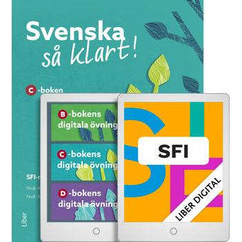 Liber Sfi Digital och Svenska så klart! C-boken med digitala övningar (12 mån)-Digitala böcker-Liber-peaceofhome.se