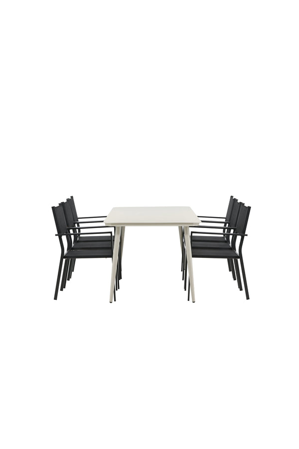 Lina Rektangulär Matgrupp-GR Dining Set-Venture Home-peaceofhome.se