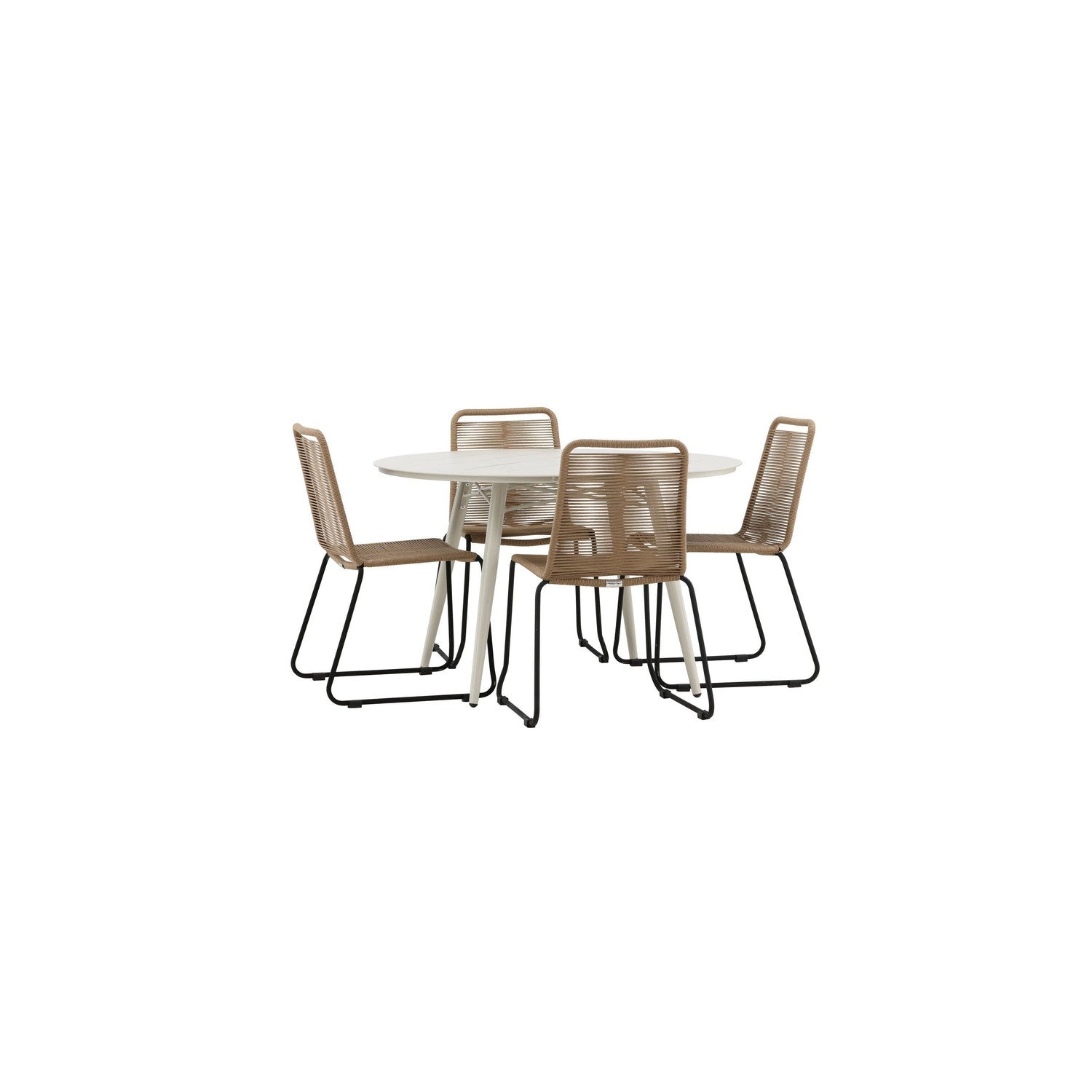 Lina Rund Matgrupp-GR Dining Set-Venture Home-peaceofhome.se