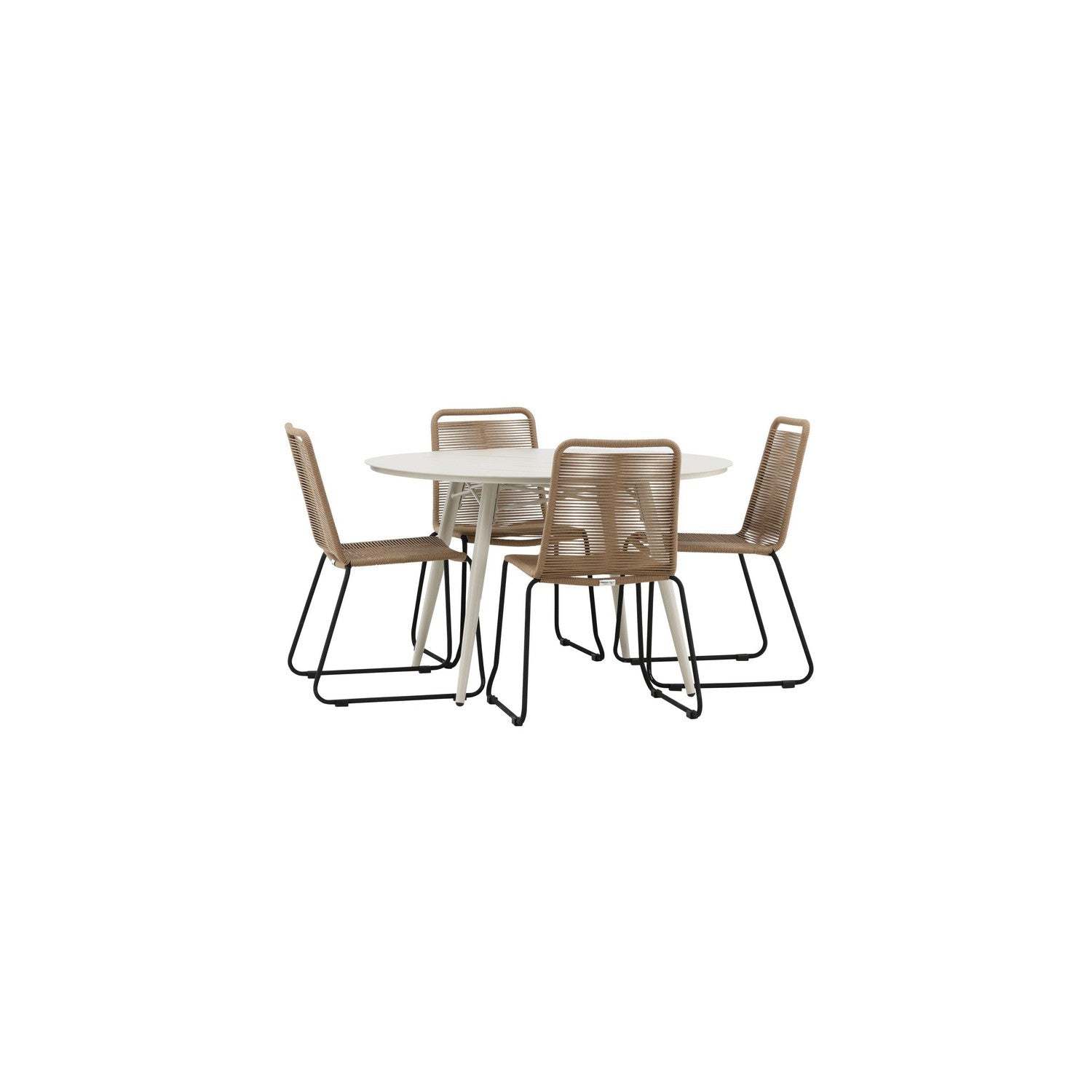 Lina Rund Matgrupp-GR Dining Set-Venture Home-peaceofhome.se