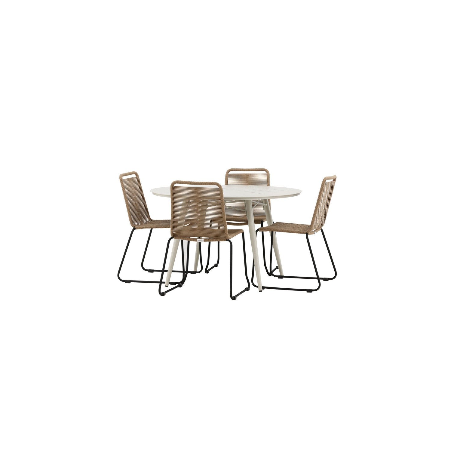 Lina Rund Matgrupp-GR Dining Set-Venture Home-peaceofhome.se