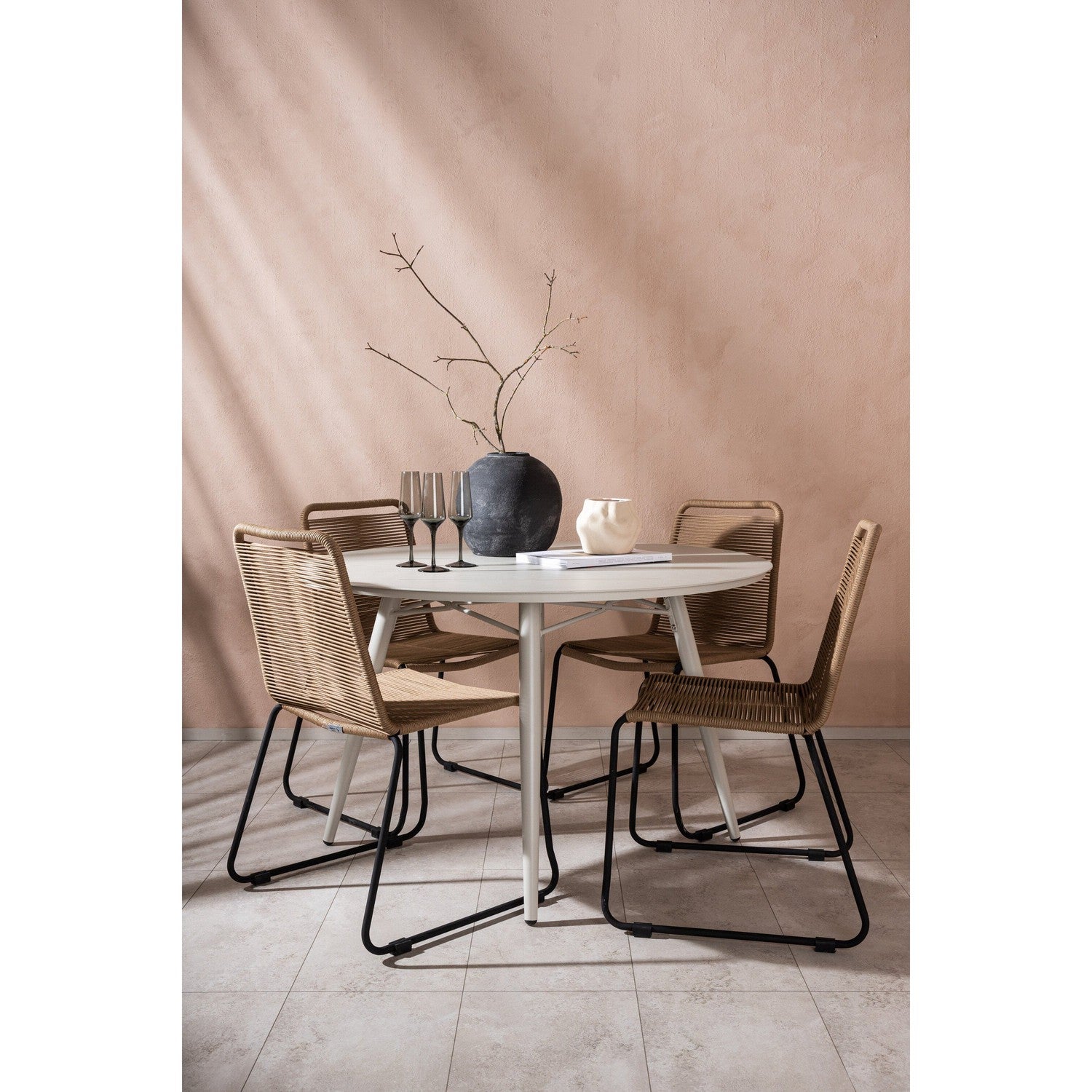 Lina Rund Matgrupp-GR Dining Set-Venture Home-peaceofhome.se