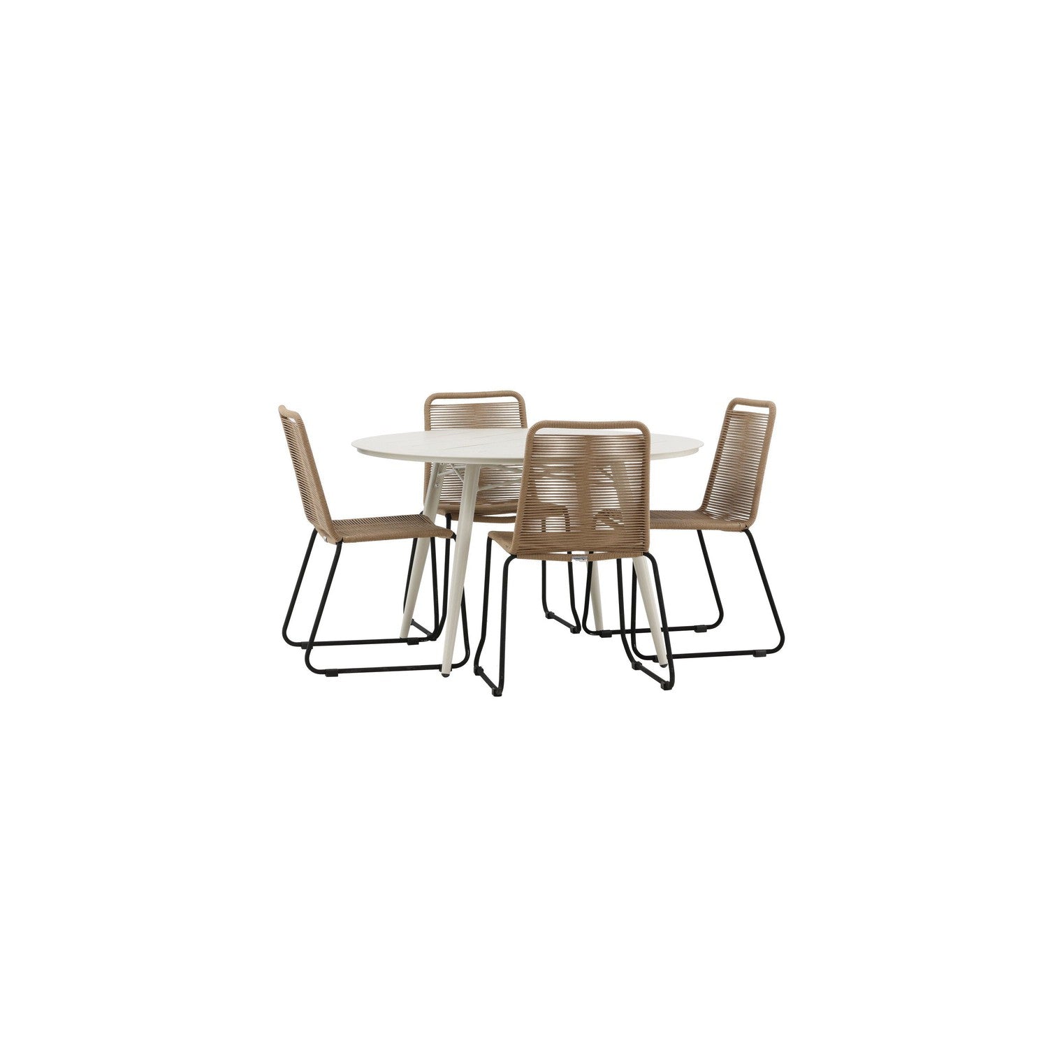 Lina Rund Matgrupp-GR Dining Set-Venture Home-peaceofhome.se