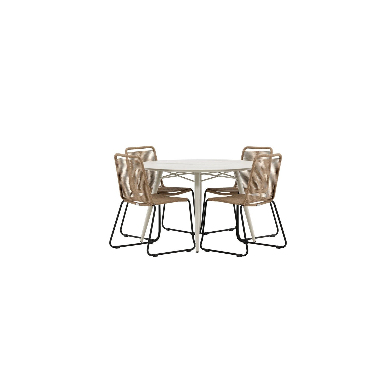 Lina Rund Matgrupp-GR Dining Set-Venture Home-peaceofhome.se