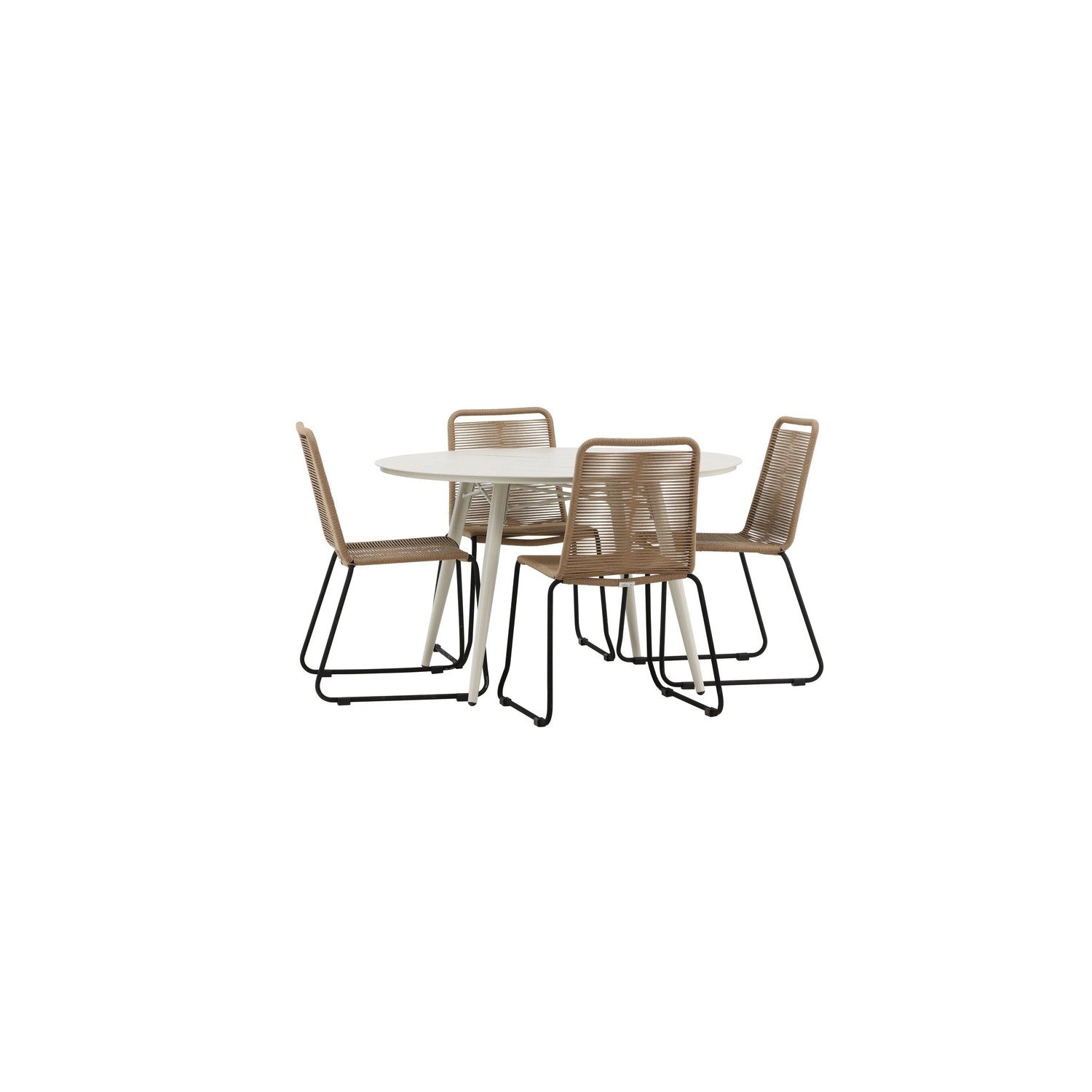 Lina Rund Matgrupp-GR Dining Set-Venture Home-peaceofhome.se