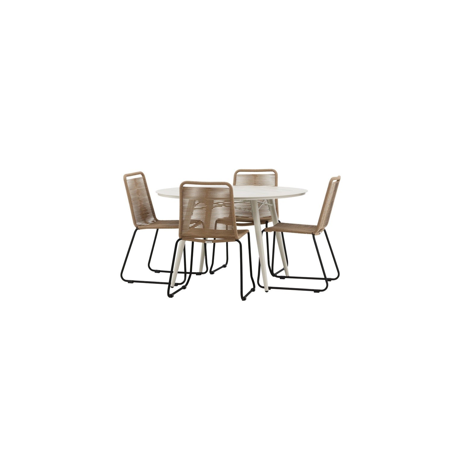 Lina Rund Matgrupp-GR Dining Set-Venture Home-peaceofhome.se