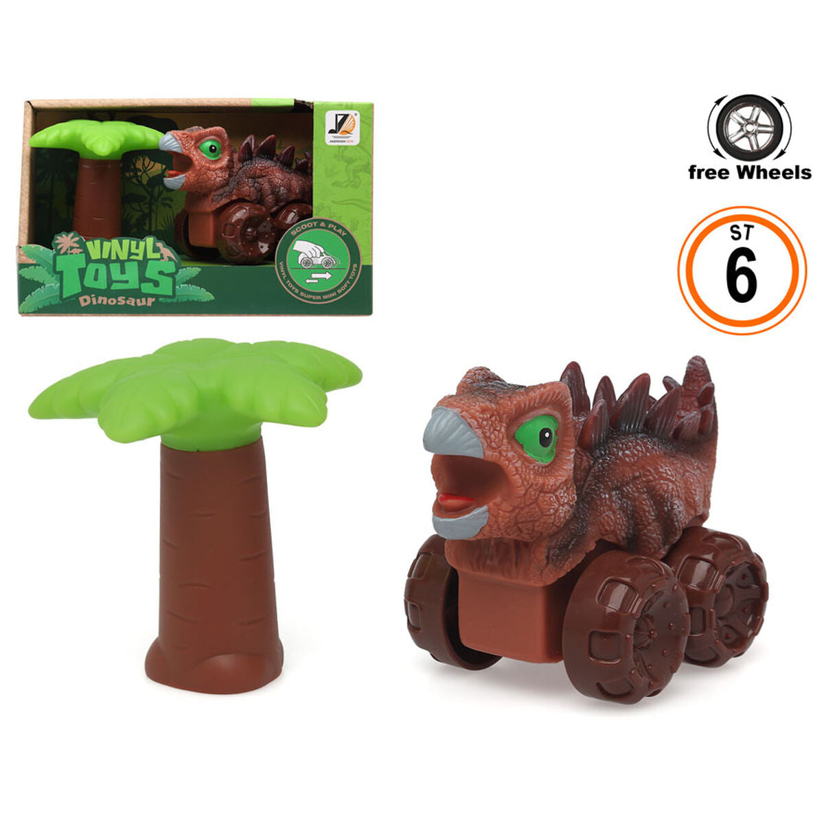 Liten leksaksbil Dinosaur Series 20 x 12 cm Brun-Leksaker och spel, Dockor och actionfigurer-BigBuy Kids-peaceofhome.se