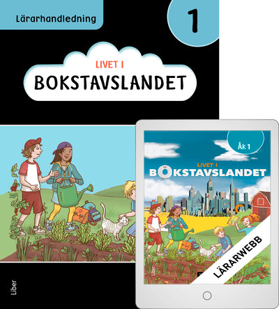 Livet i Bokstavslandet 1 Lärarhandledning med Lärarwebb-Digitala böcker-Liber-peaceofhome.se