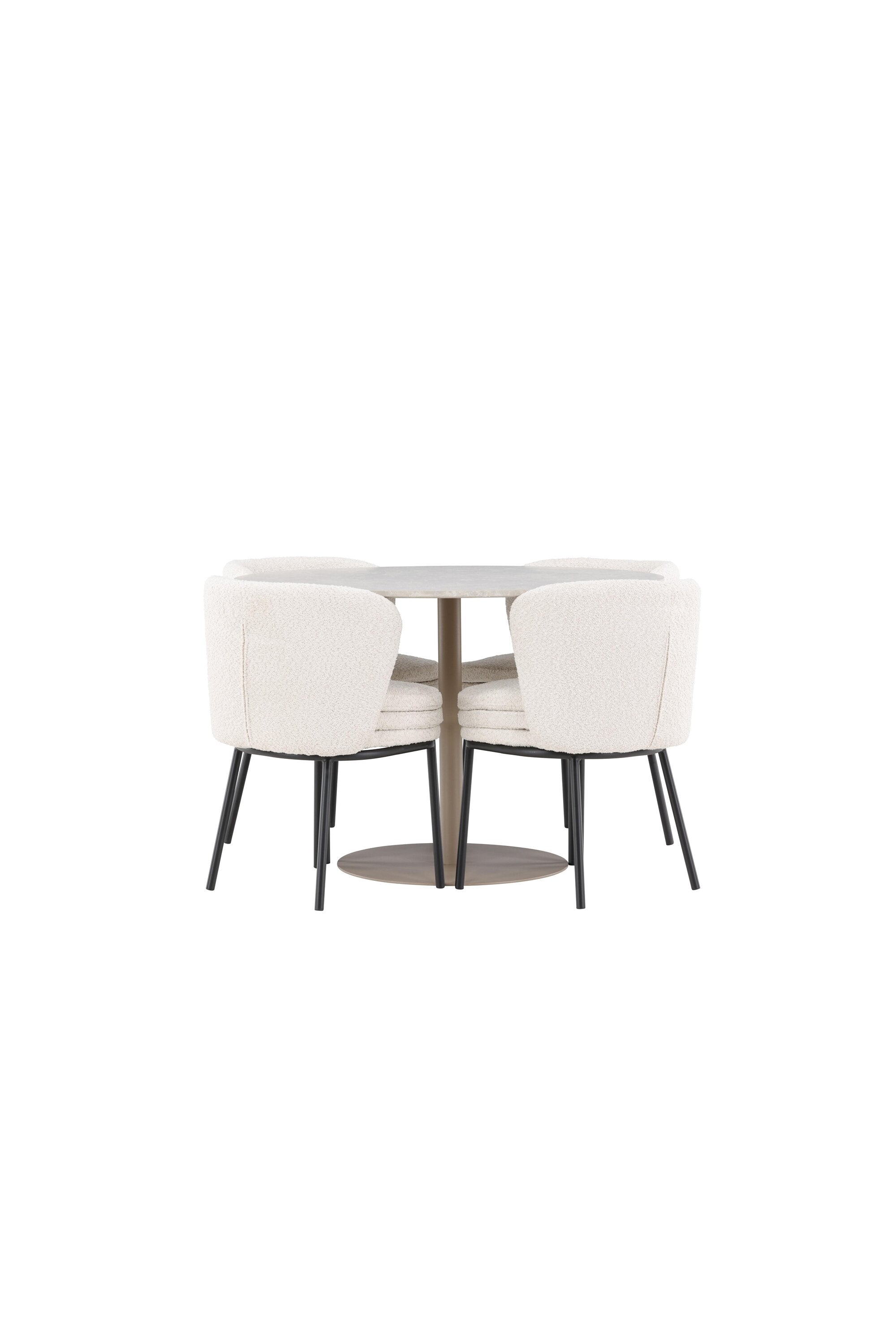 Lycke Matbord med Agnes Matstol-GR Dining Set-Venture Home-peaceofhome.se