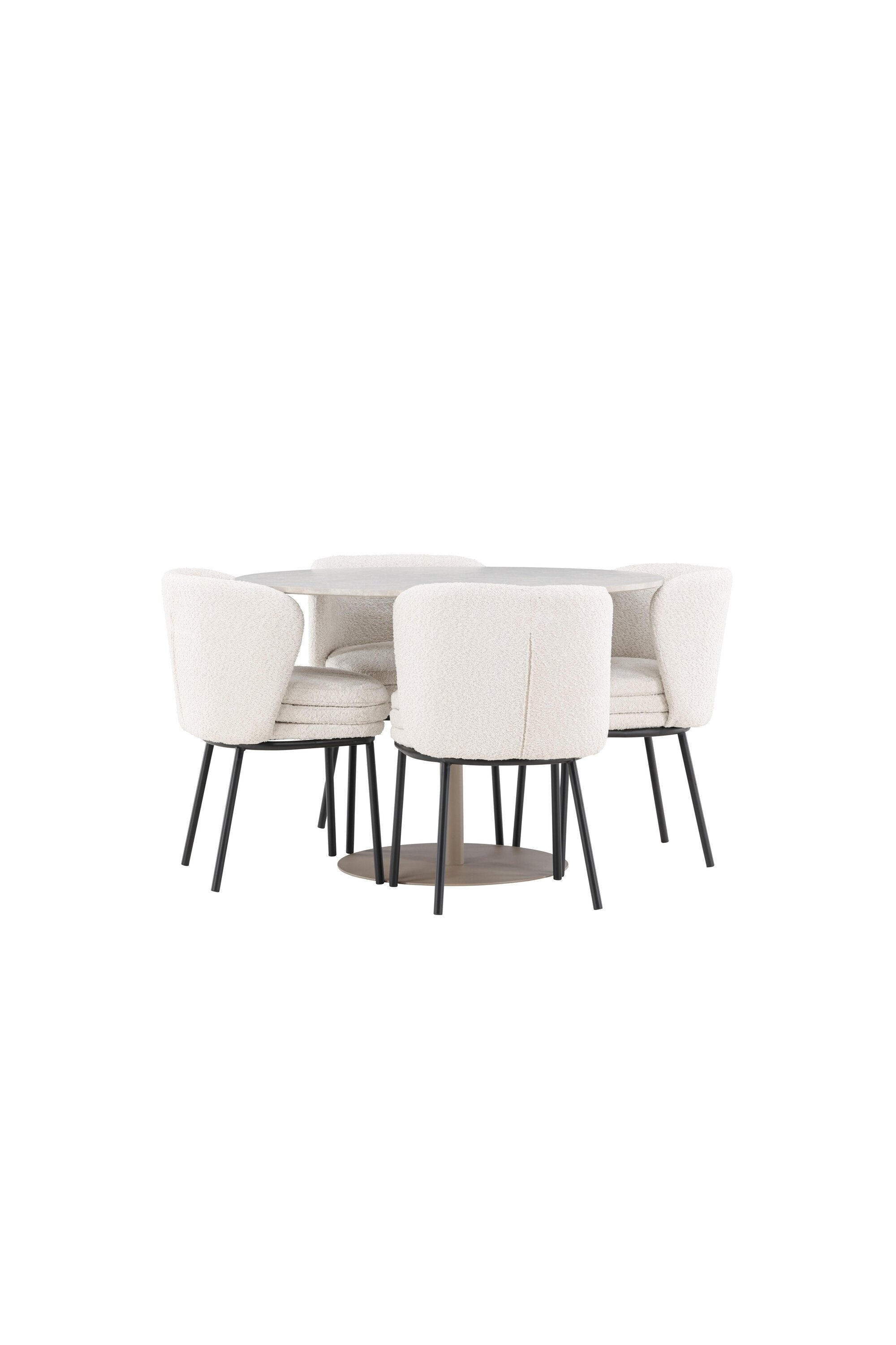 Lycke Matbord med Agnes Matstol-GR Dining Set-Venture Home-peaceofhome.se