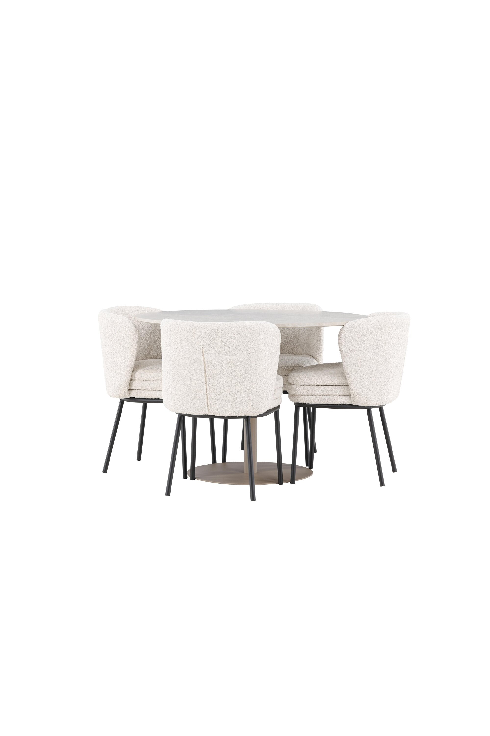 Lycke Matbord med Agnes Matstol-GR Dining Set-Venture Home-peaceofhome.se