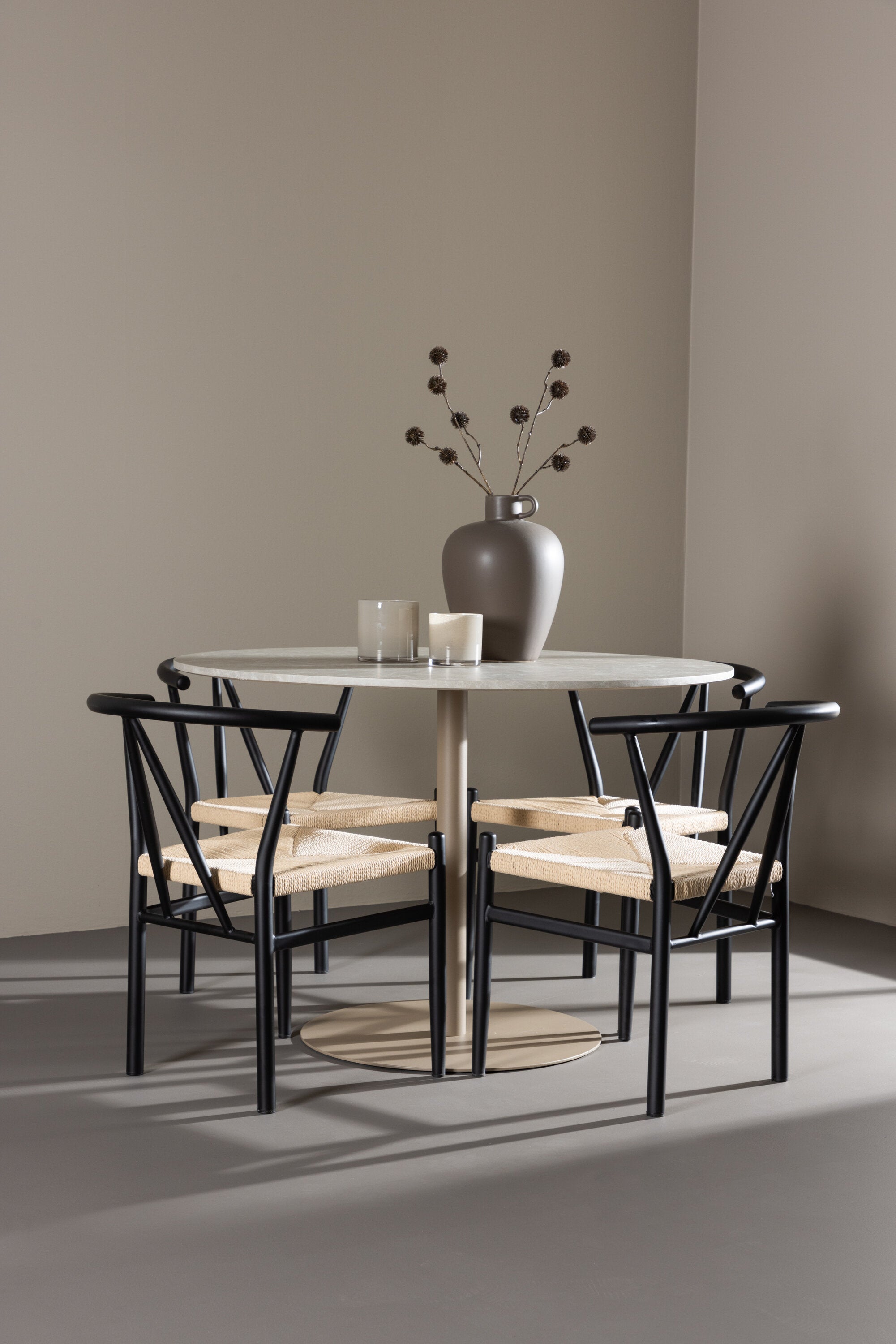 Lycke Matbord med Alfons Matstol-GR Dining Set-Venture Home-peaceofhome.se