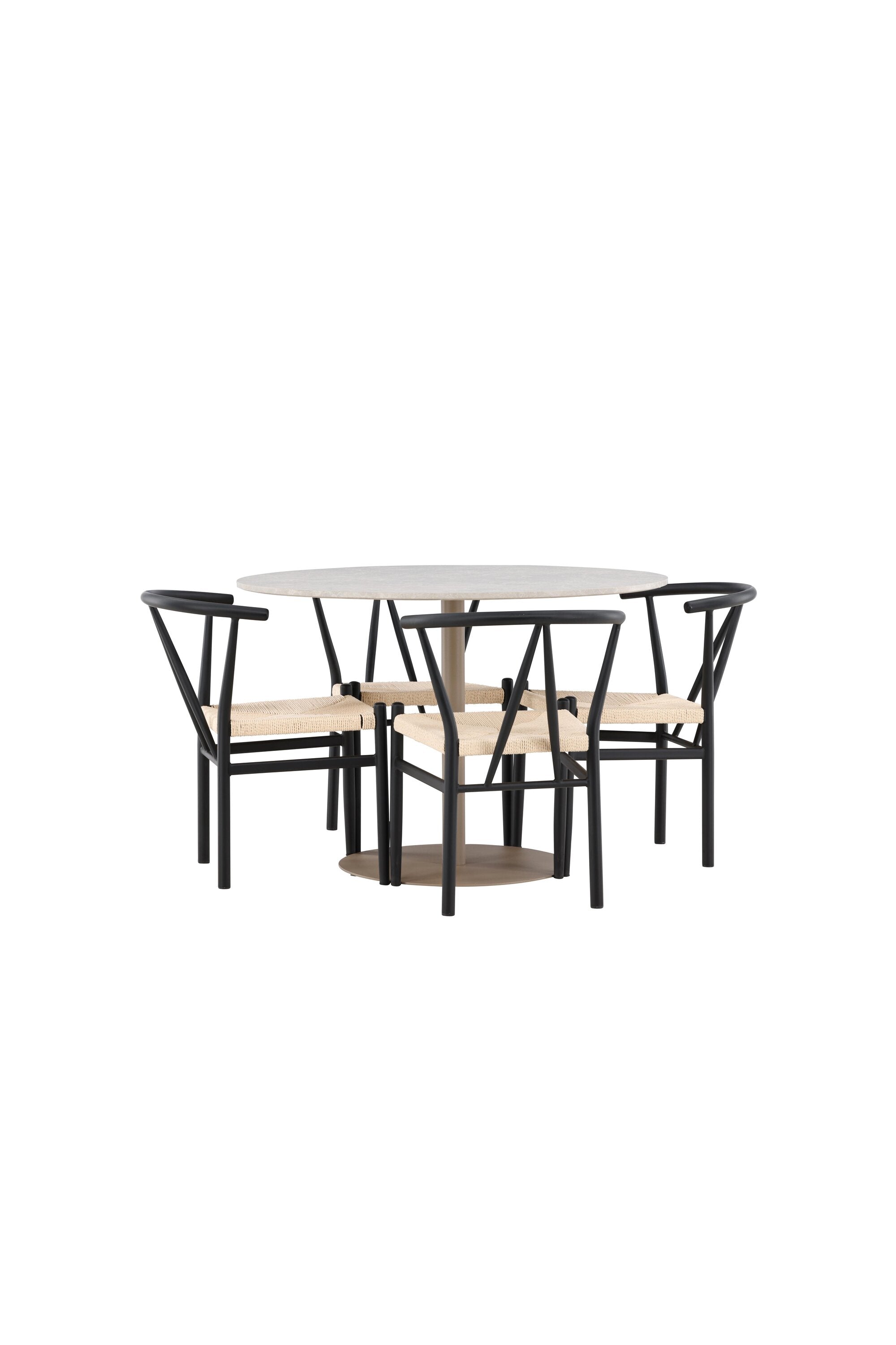 Lycke Matbord med Alfons Matstol-GR Dining Set-Venture Home-peaceofhome.se