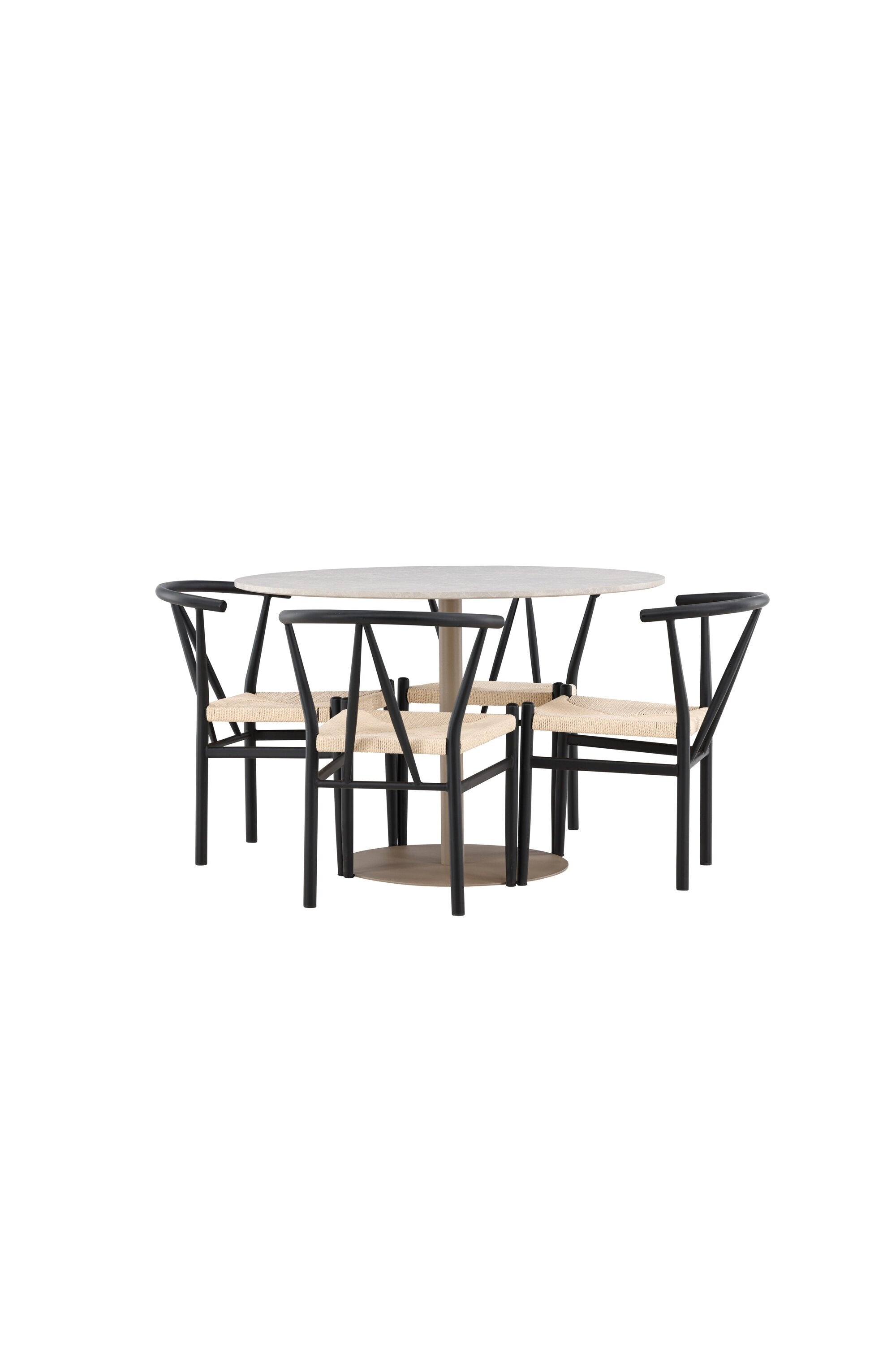 Lycke Matbord med Alfons Matstol-GR Dining Set-Venture Home-peaceofhome.se