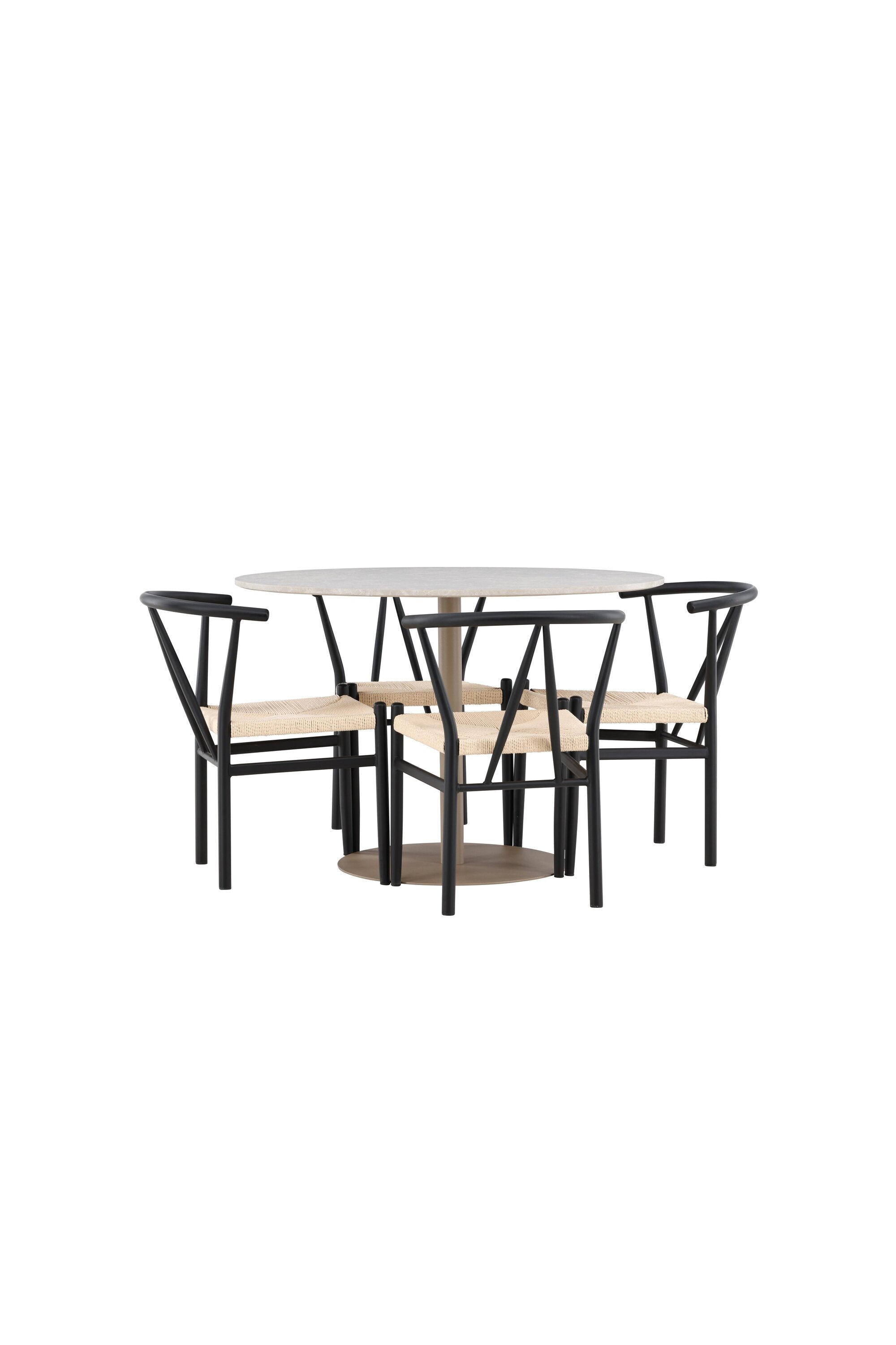 Lycke Matbord med Alfons Matstol-GR Dining Set-Venture Home-peaceofhome.se