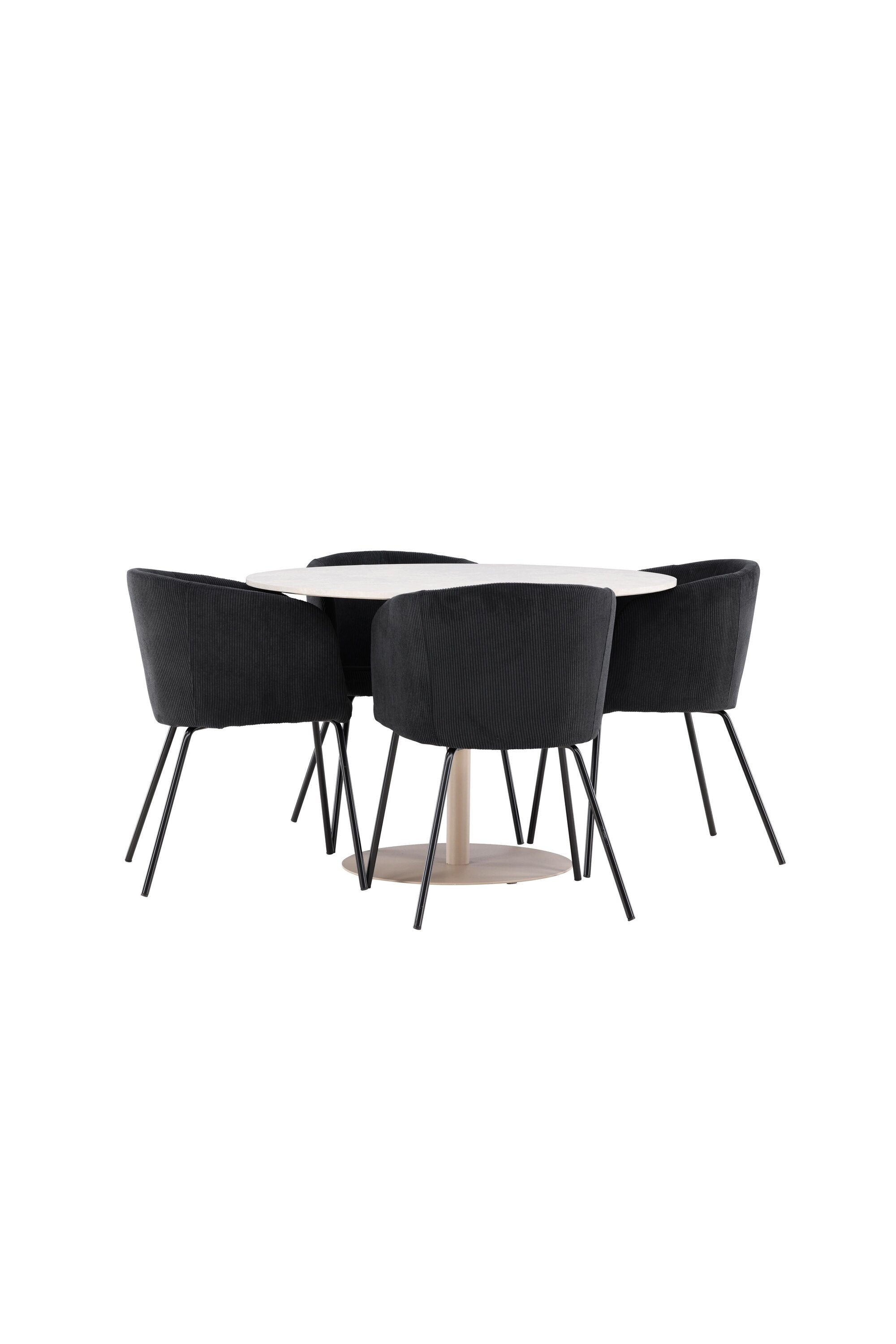 Lycke Matbord med Berit Matstol-GR Dining Set-Venture Home-peaceofhome.se