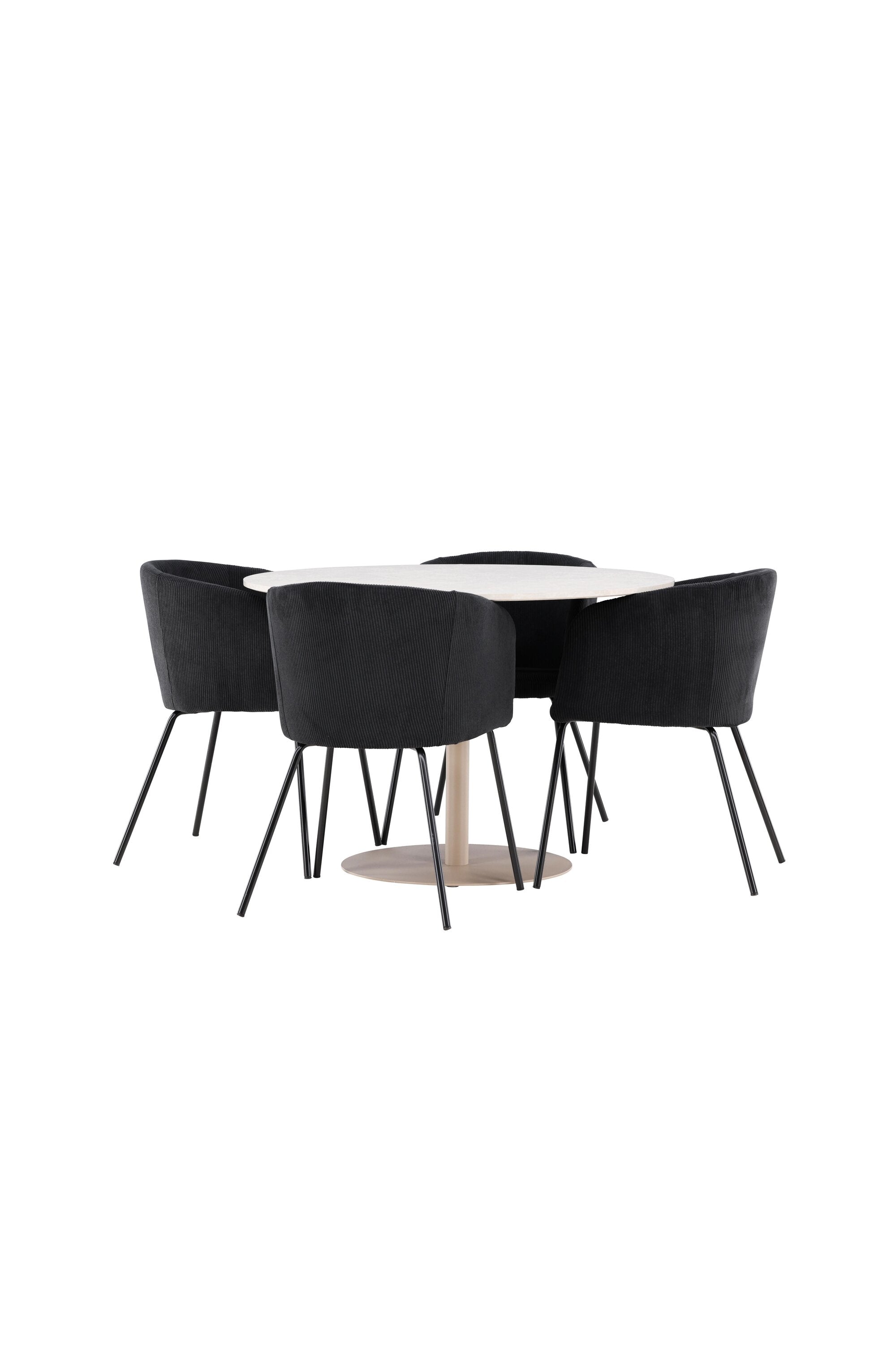 Lycke Matbord med Berit Matstol-GR Dining Set-Venture Home-peaceofhome.se