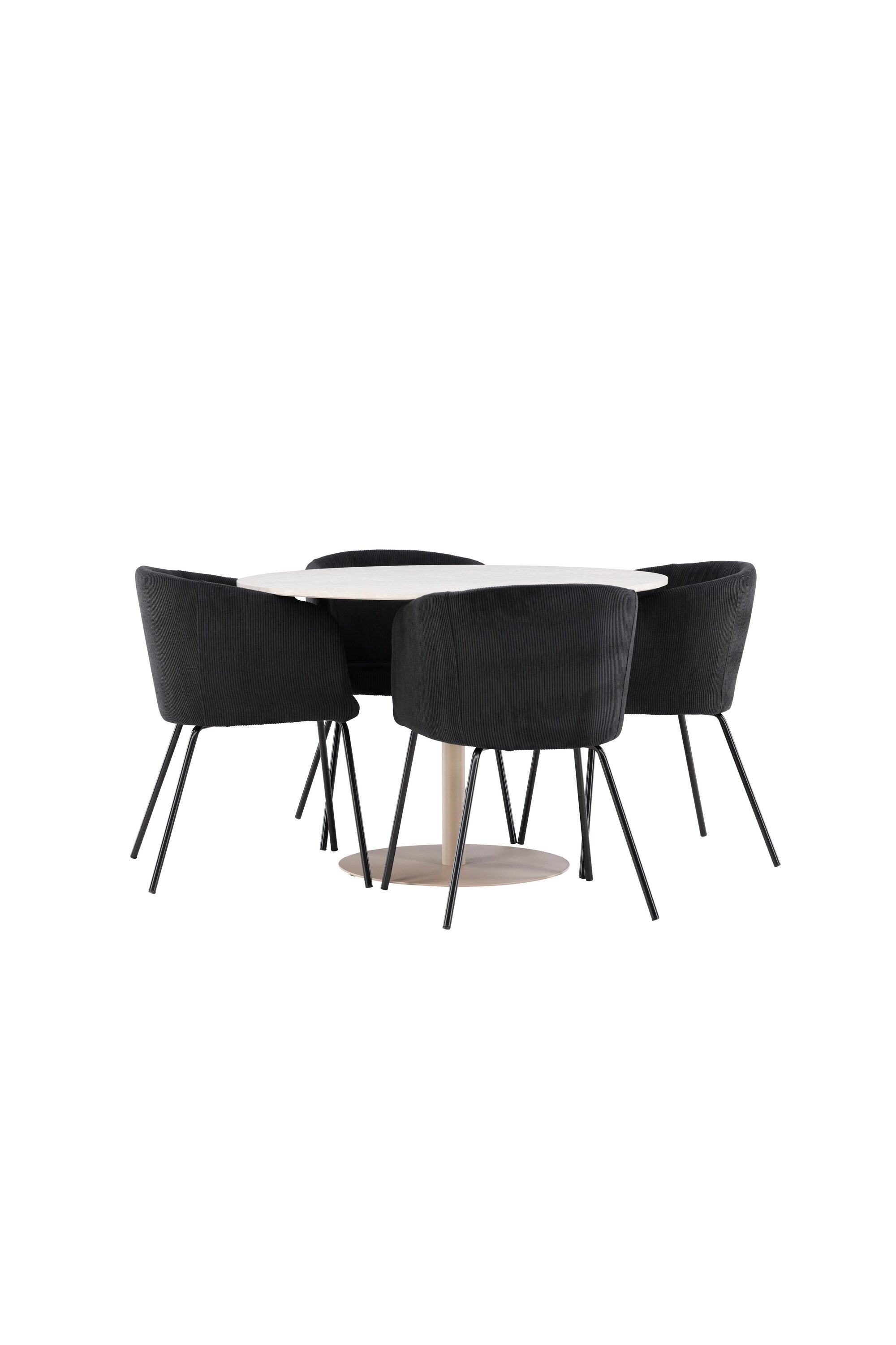 Lycke Matbord med Berit Matstol-GR Dining Set-Venture Home-peaceofhome.se