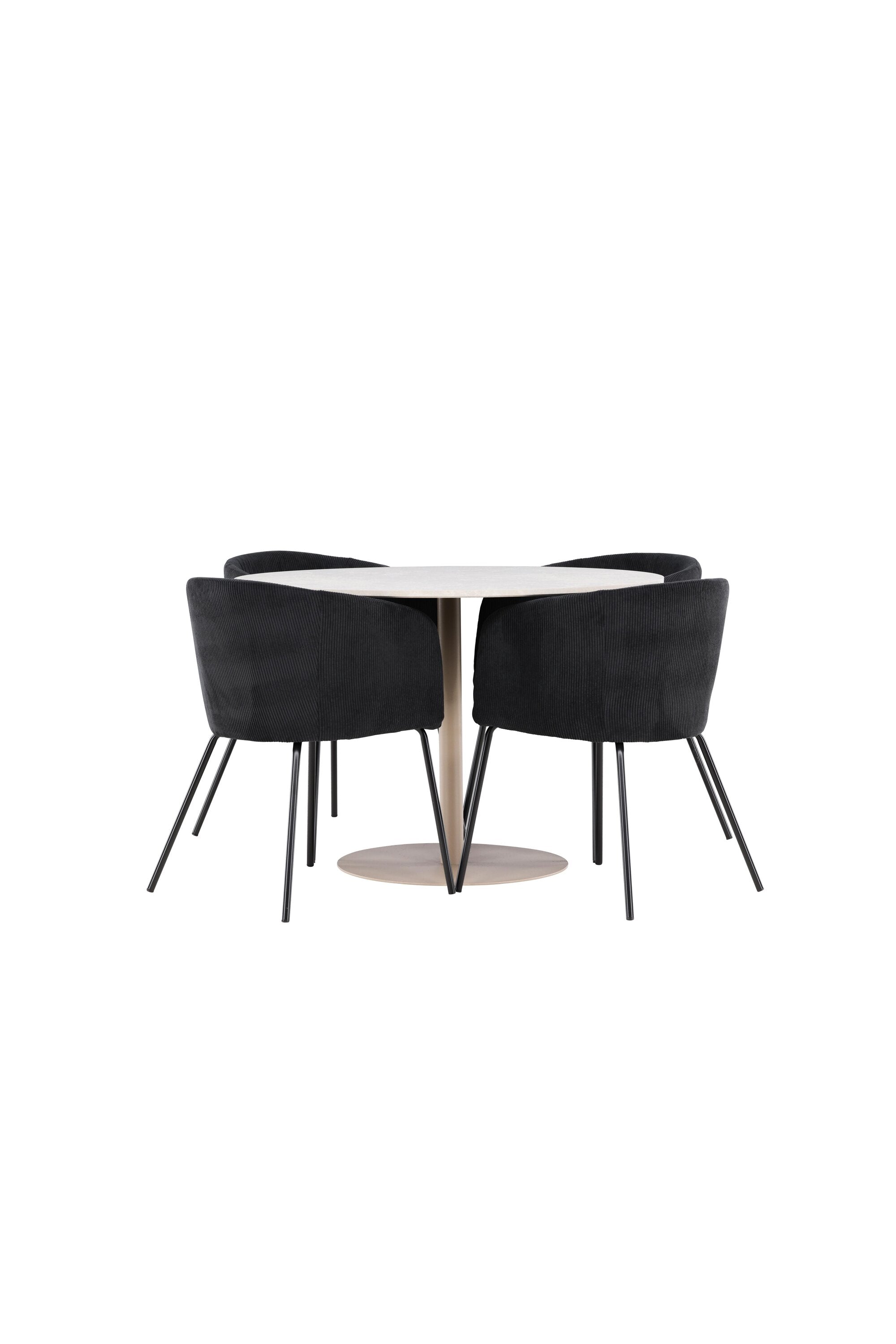 Lycke Matbord med Berit Matstol-GR Dining Set-Venture Home-peaceofhome.se