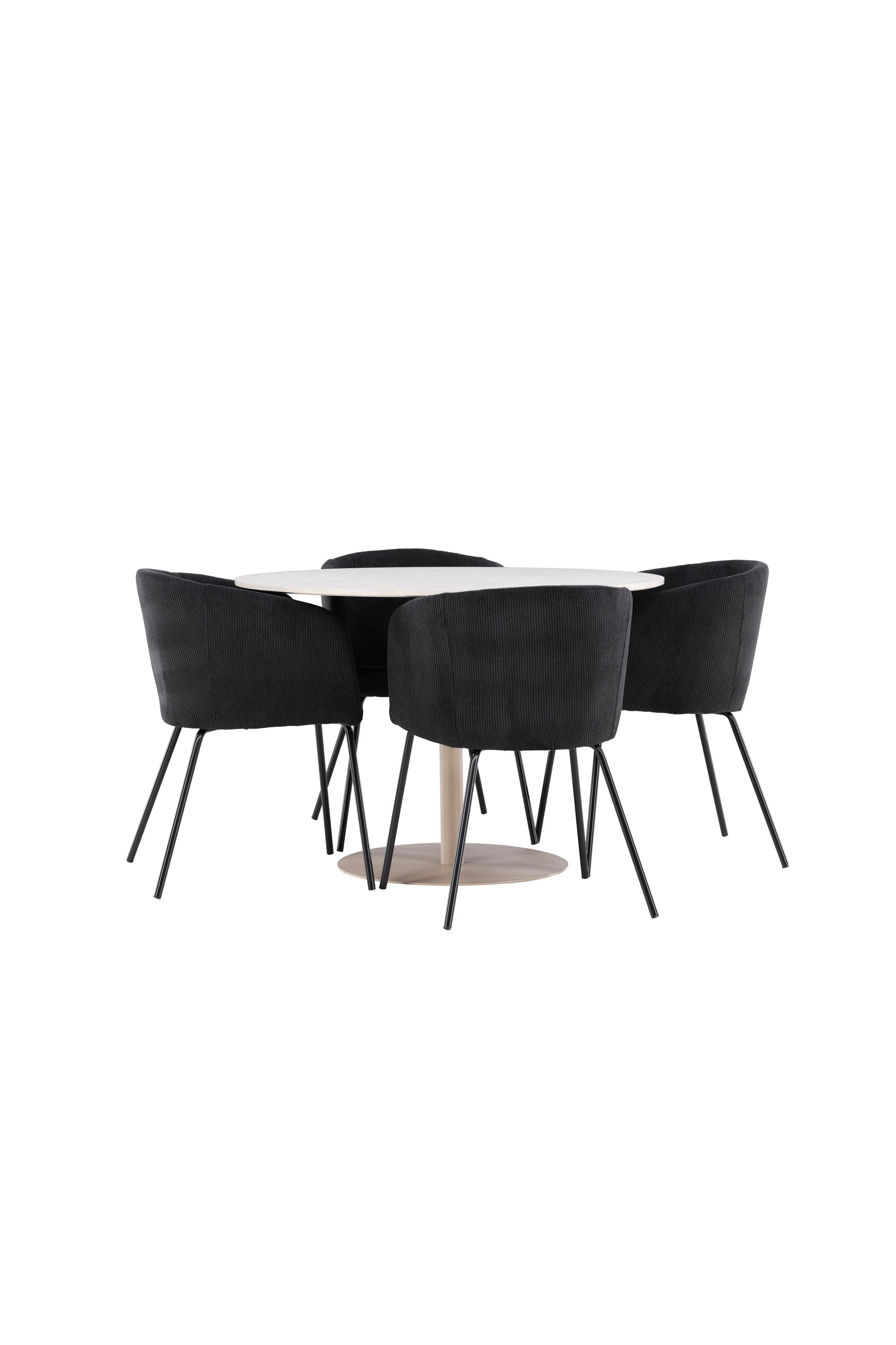 Lycke Matbord med Berit Matstol-GR Dining Set-Venture Home-peaceofhome.se