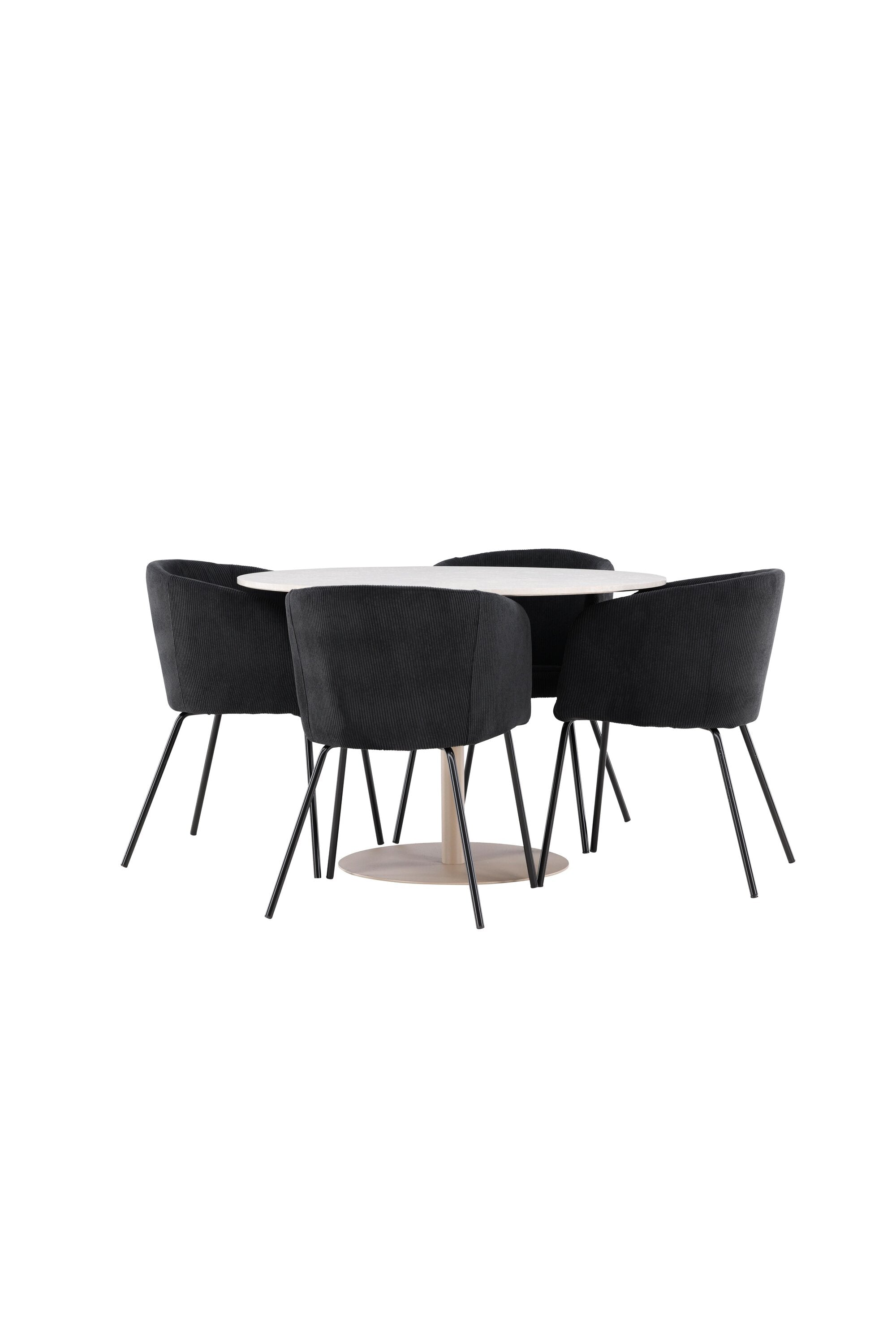 Lycke Matbord med Berit Matstol-GR Dining Set-Venture Home-peaceofhome.se