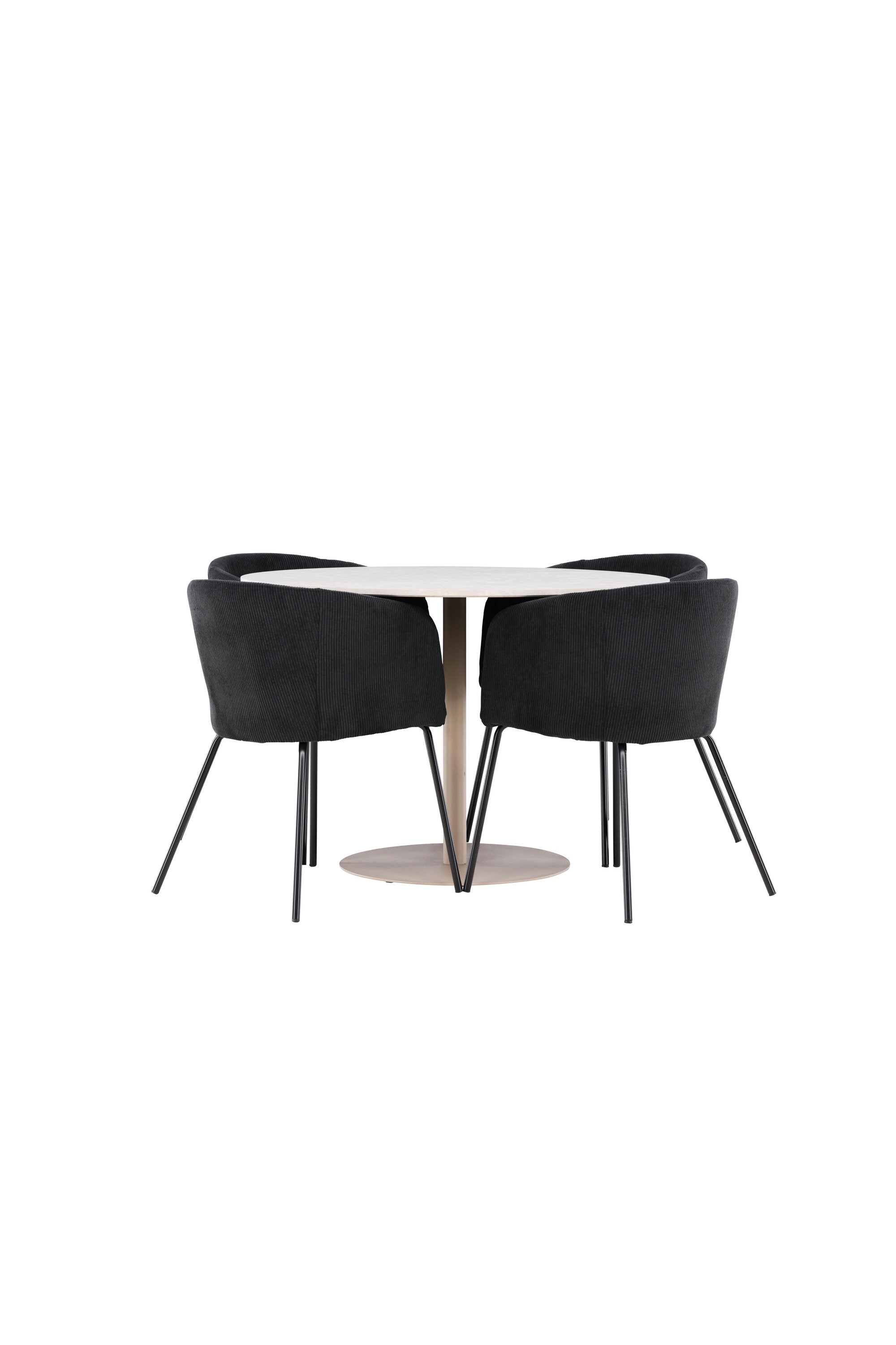 Lycke Matbord med Berit Matstol-GR Dining Set-Venture Home-peaceofhome.se