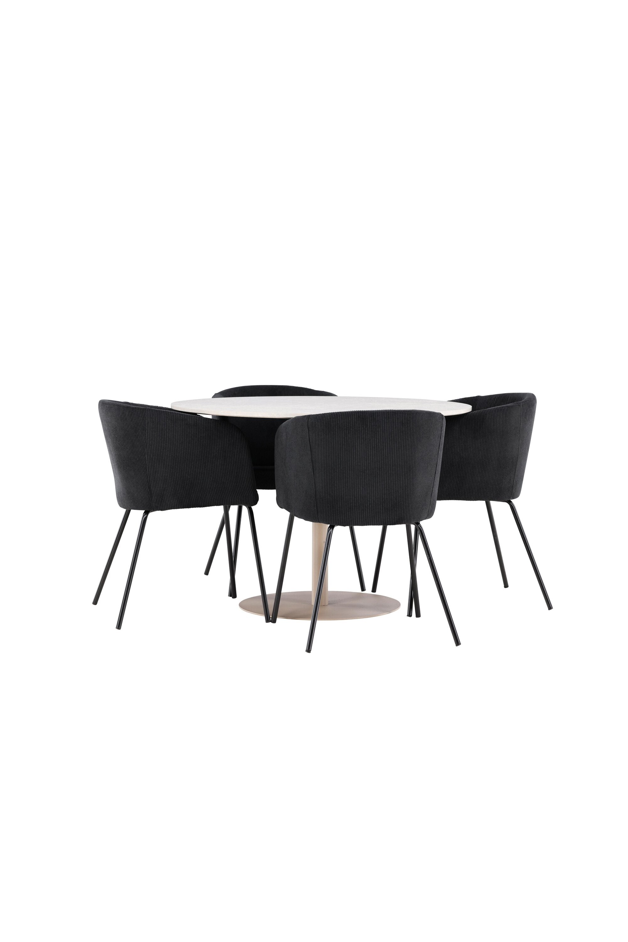 Lycke Matbord med Berit Matstol-GR Dining Set-Venture Home-peaceofhome.se