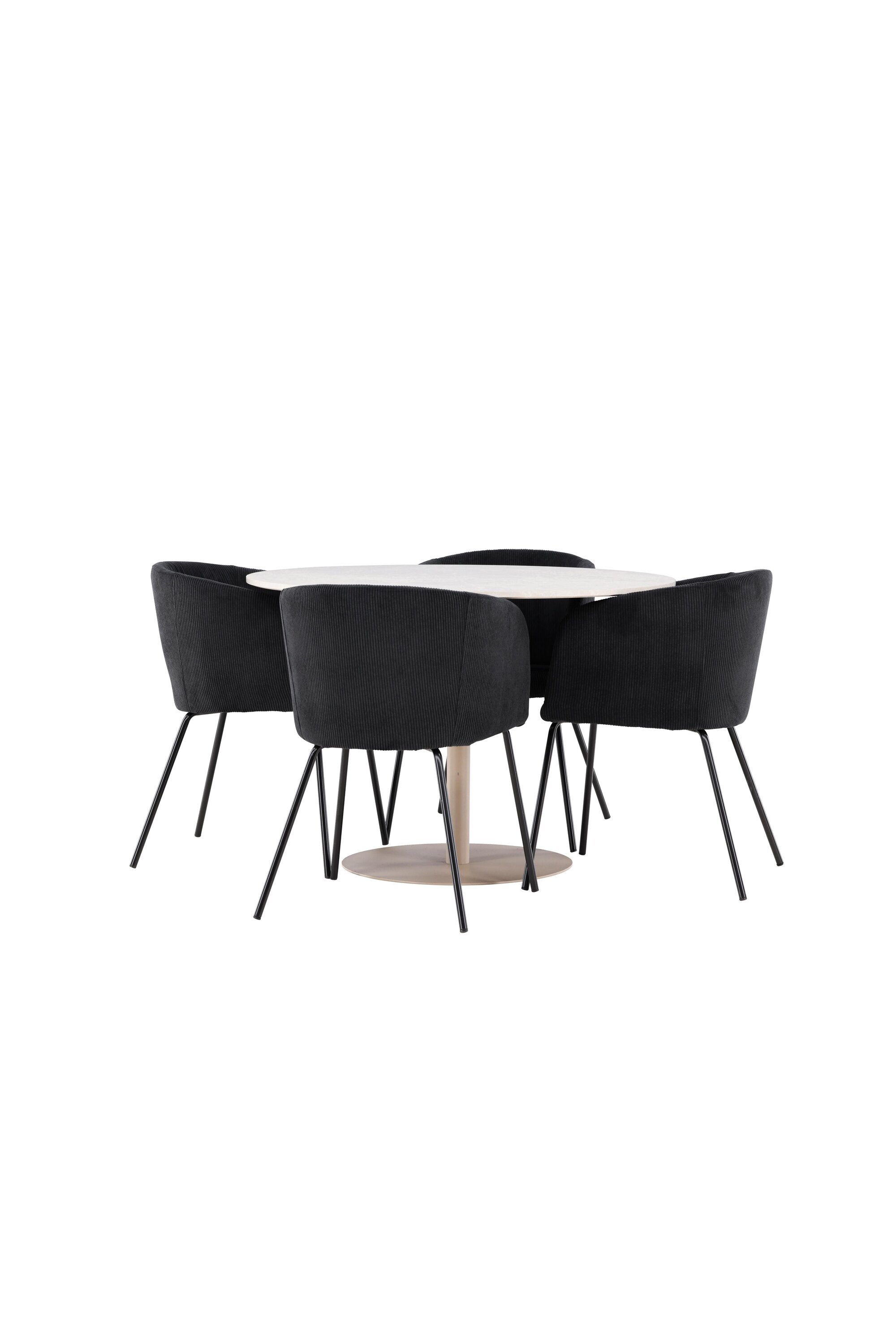 Lycke Matbord med Berit Matstol-GR Dining Set-Venture Home-peaceofhome.se