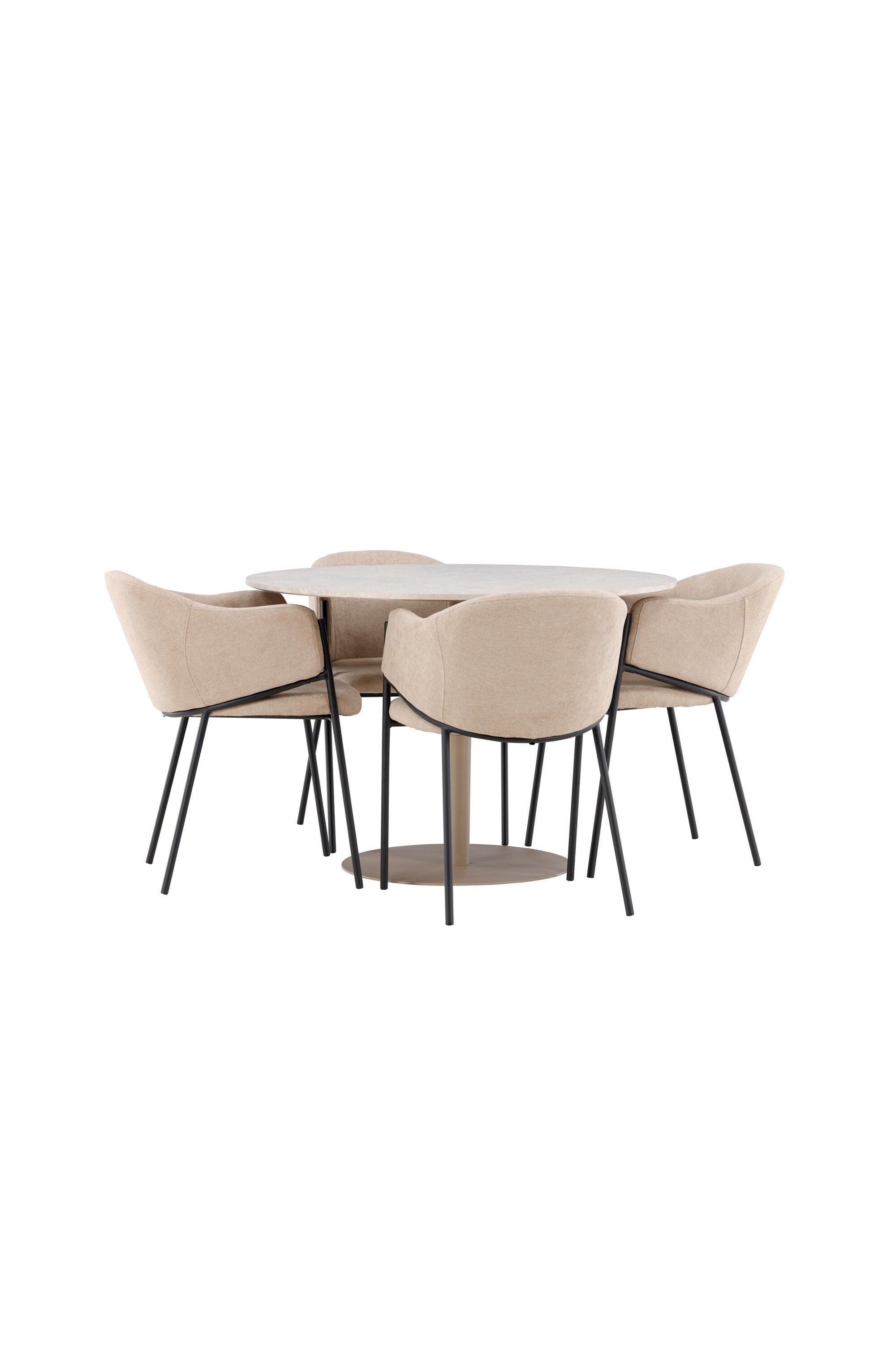 Lycke Matbord med Evelina Matstol-GR Dining Set-Venture Home-peaceofhome.se