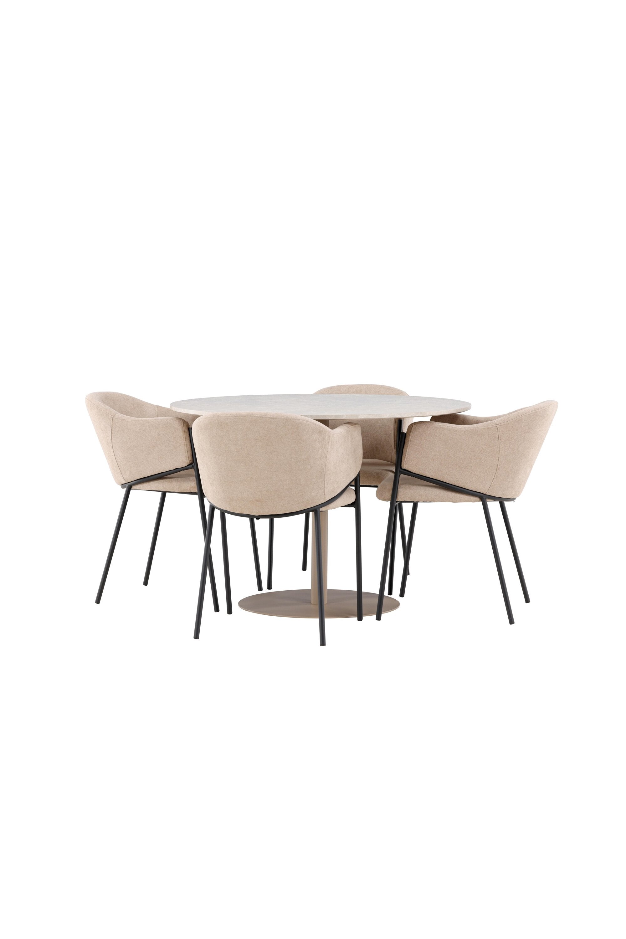 Lycke Matbord med Evelina Matstol-GR Dining Set-Venture Home-peaceofhome.se