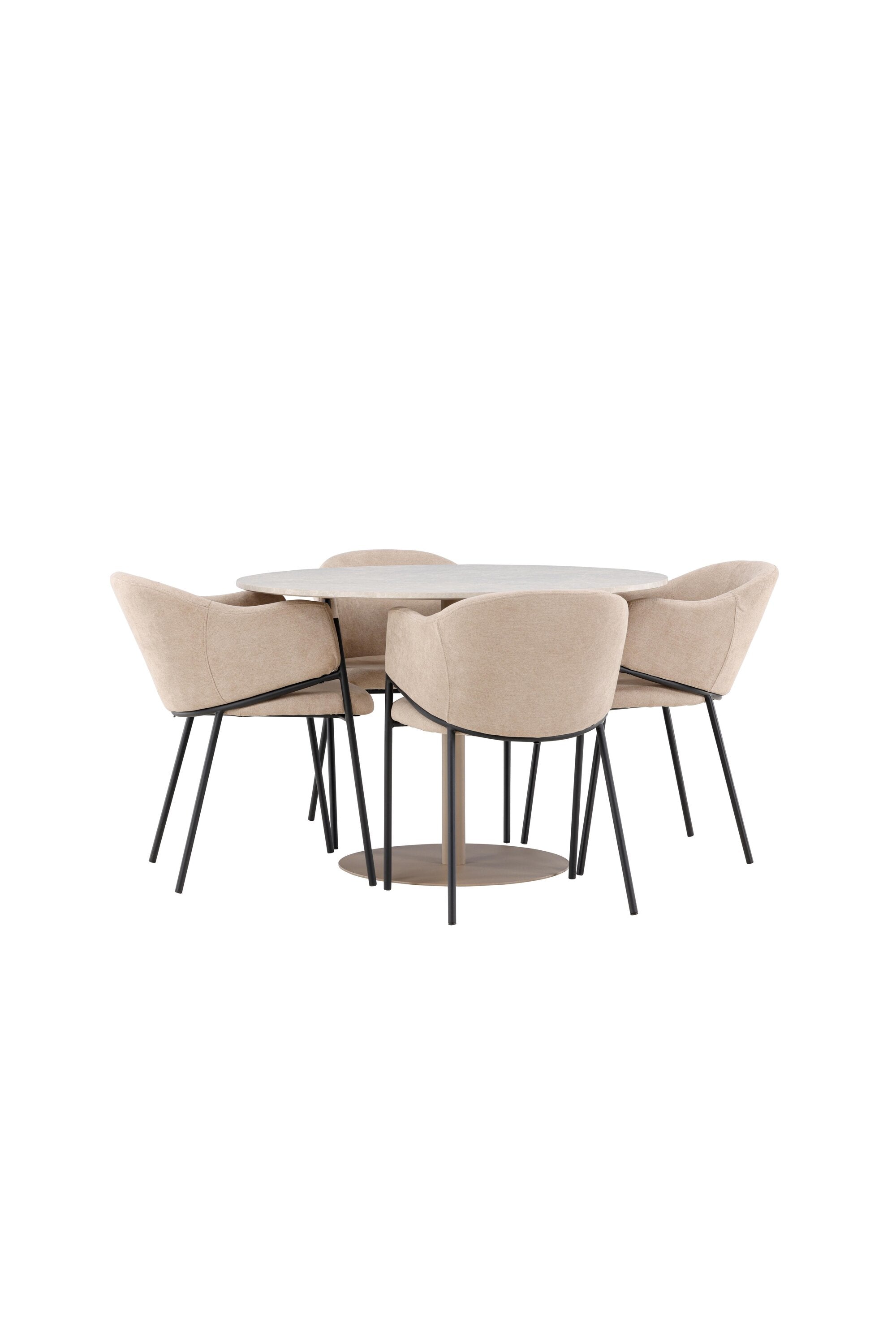 Lycke Matbord med Evelina Matstol-GR Dining Set-Venture Home-peaceofhome.se