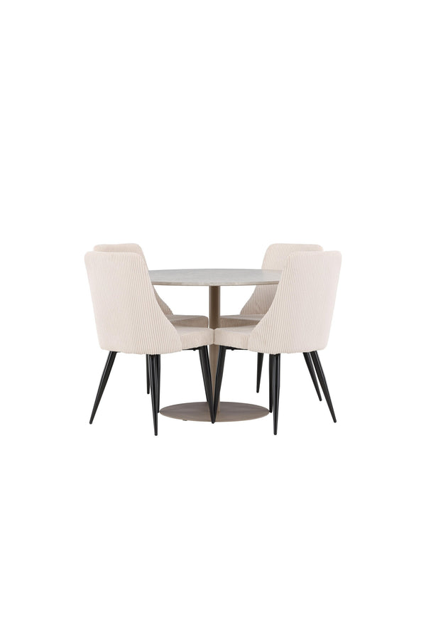 Lycke Matbord med Leone Matstol-GR Dining Set-Venture Home-peaceofhome.se