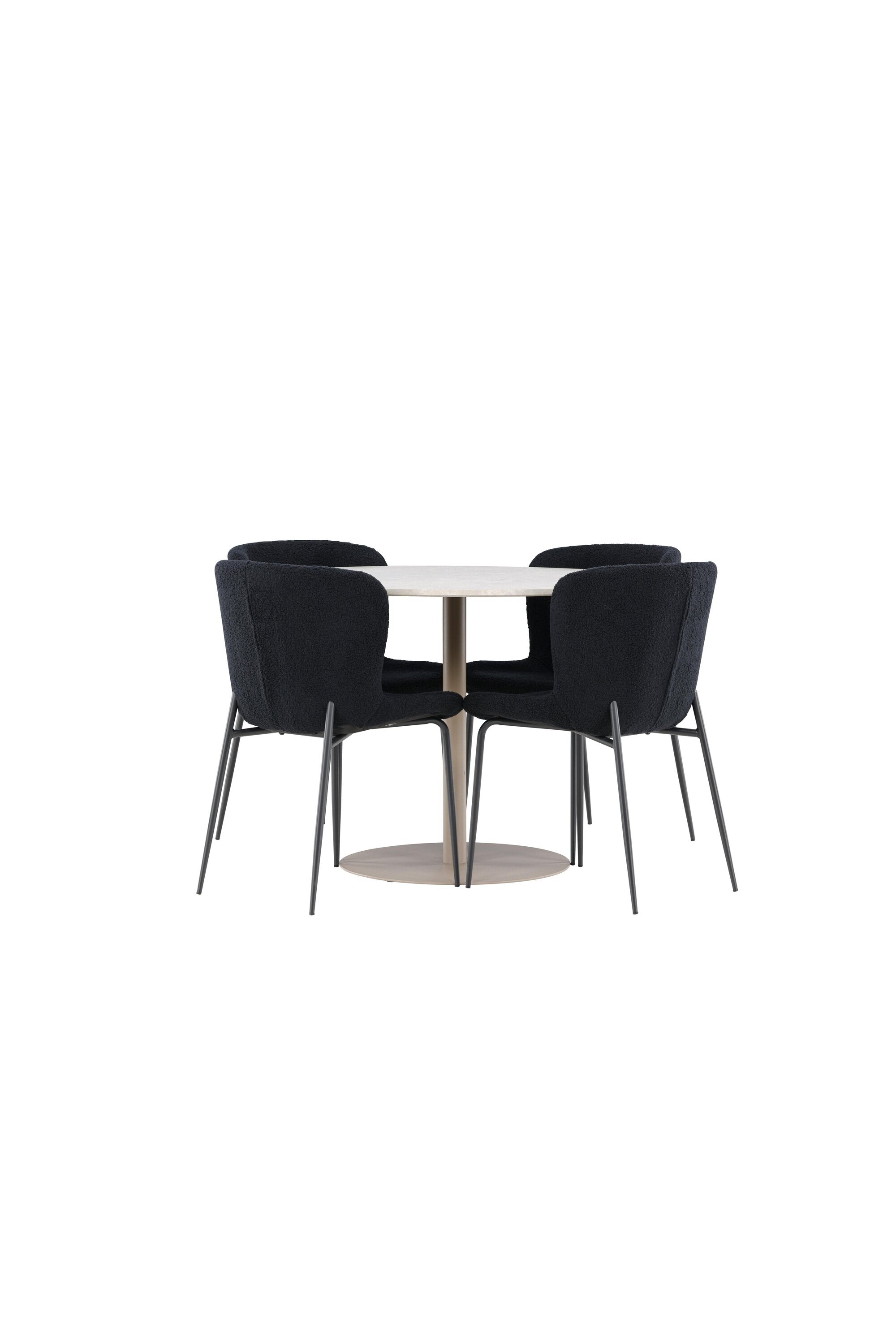 Lycke Matbord med Modesto Matstol-GR Dining Set-Venture Home-peaceofhome.se