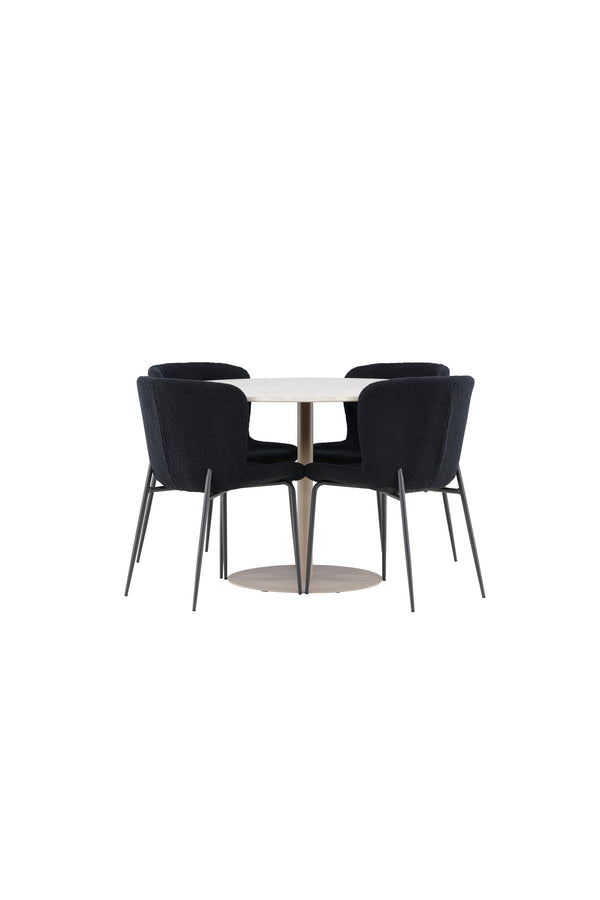 Lycke Matbord med Modesto Matstol-GR Dining Set-Venture Home-peaceofhome.se