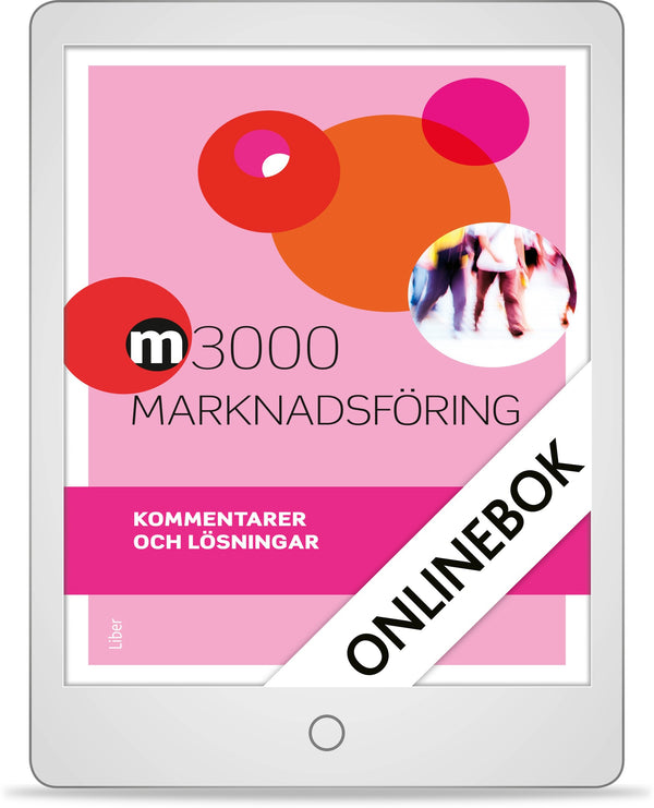M3000 Marknadsföring Kommentarer och lösningar Onlinebok (12 mån)-Digitala böcker-Liber-peaceofhome.se