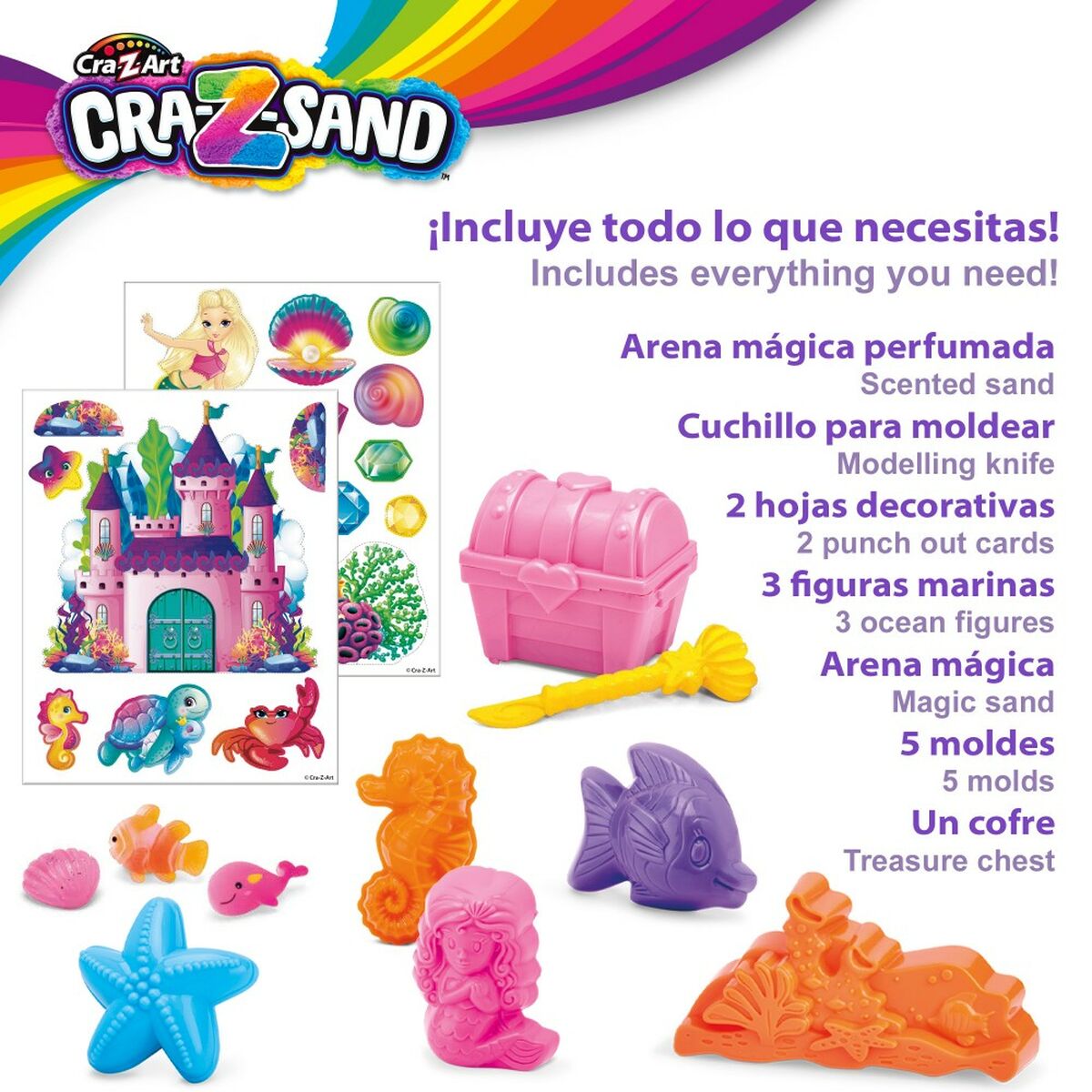 Magisk sand Cra-Z-Art (3 antal) 850 g-Leksaker och spel, Kreativa aktiviteter-Cra-Z-Art-peaceofhome.se