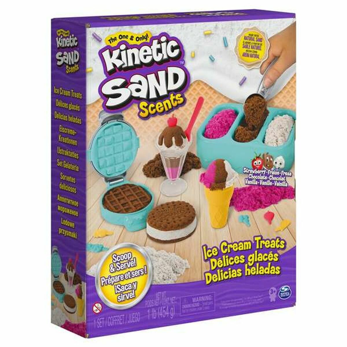 Magisk sand Spin Master Kinetic Sand Papp Plast-Leksaker och spel, Kreativa aktiviteter-Spin Master-peaceofhome.se