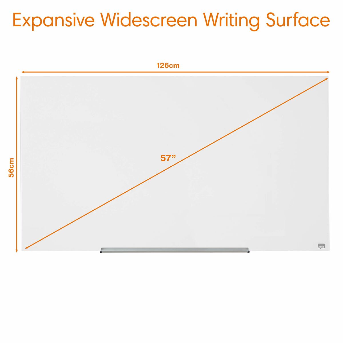 Magnetkort Nobo Impression Pro Vit Glas 126 x 71 cm-Kontor och Kontorsmaterial, Kontorsmaterial-Nobo-peaceofhome.se