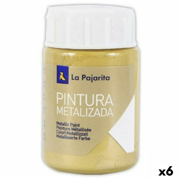 Måla La Pajarita Gyllene 35 ml (6 antal)-Kontor och Kontorsmaterial, konst och hantverk-La Pajarita-peaceofhome.se