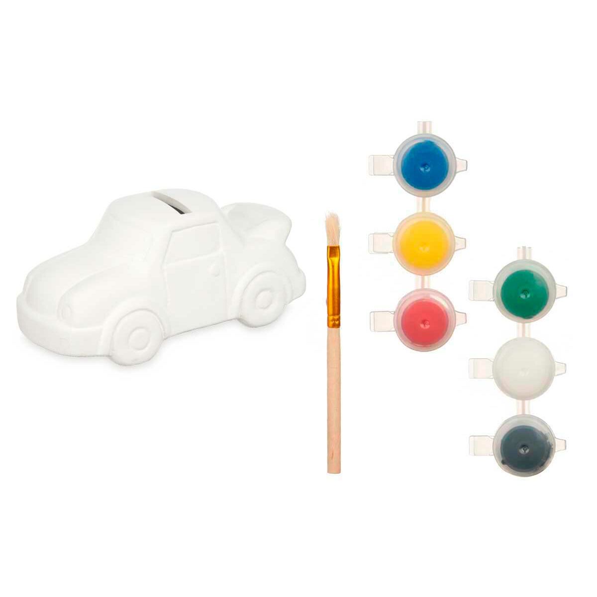 Måla din egen sparbössa Pincello BS2124 BS2124 Vit 14 x 7 x 7 cm 14,5 x 7,2 x 9,4 cm Bil (12 antal)-Leksaker och spel, Kreativa aktiviteter-Pincello-peaceofhome.se