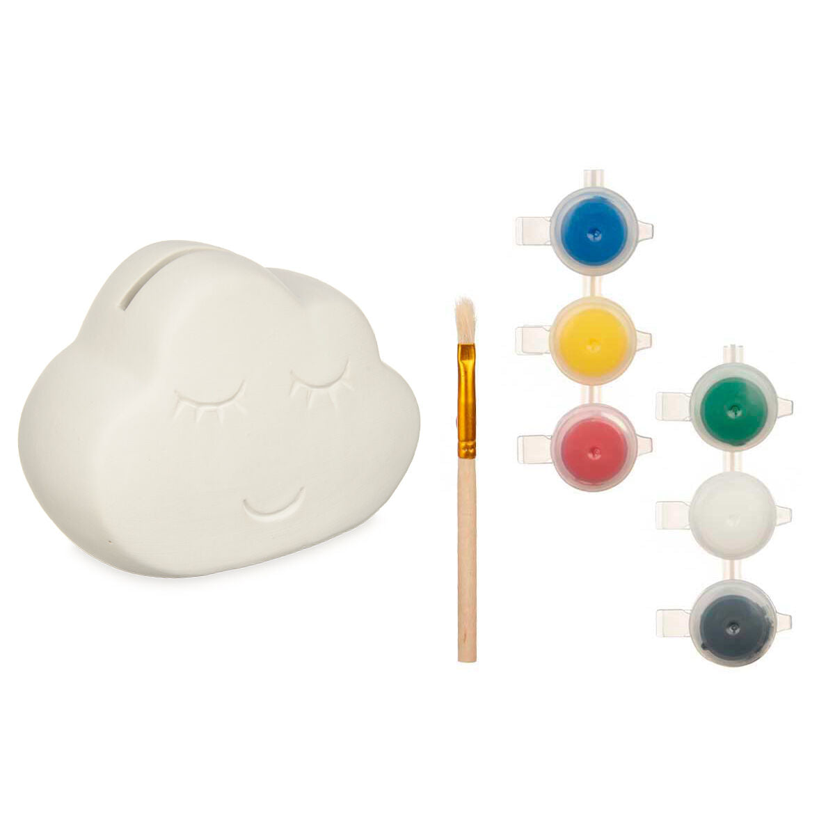 Måla din egen sparbössa Pincello BS2661 BS2661 Vit 12,3 x 9,4 x 9 cm 12 x 9,4 x 7 cm Moln (12 antal)-Leksaker och spel, Kreativa aktiviteter-Pincello-peaceofhome.se
