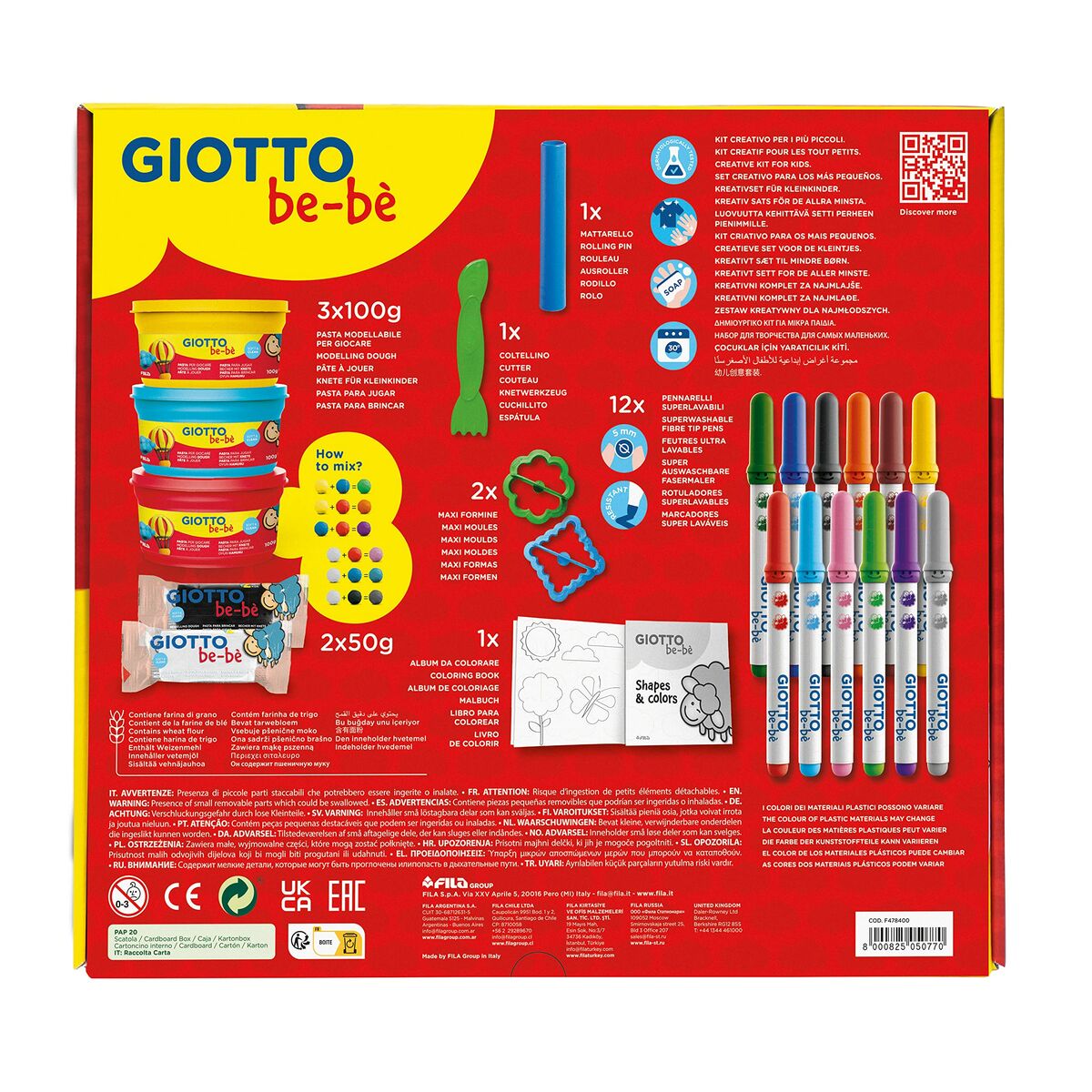 Målarbilder Giotto Multicolour 22 Delar-Leksaker och spel, Kreativa aktiviteter-Giotto-peaceofhome.se