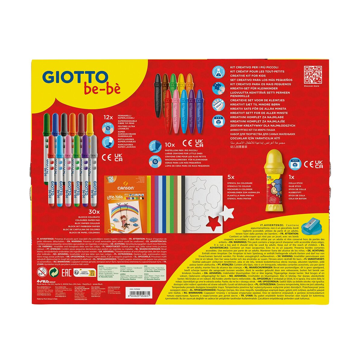 Målarbilder Giotto Multicolour 58 Delar-Leksaker och spel, Kreativa aktiviteter-Giotto-peaceofhome.se