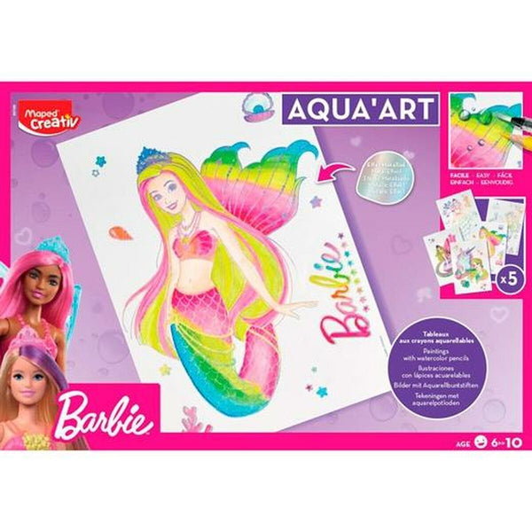 Målarbilder Maped Aqua'Art Barbie-Leksaker och spel, Kreativa aktiviteter-Maped-peaceofhome.se