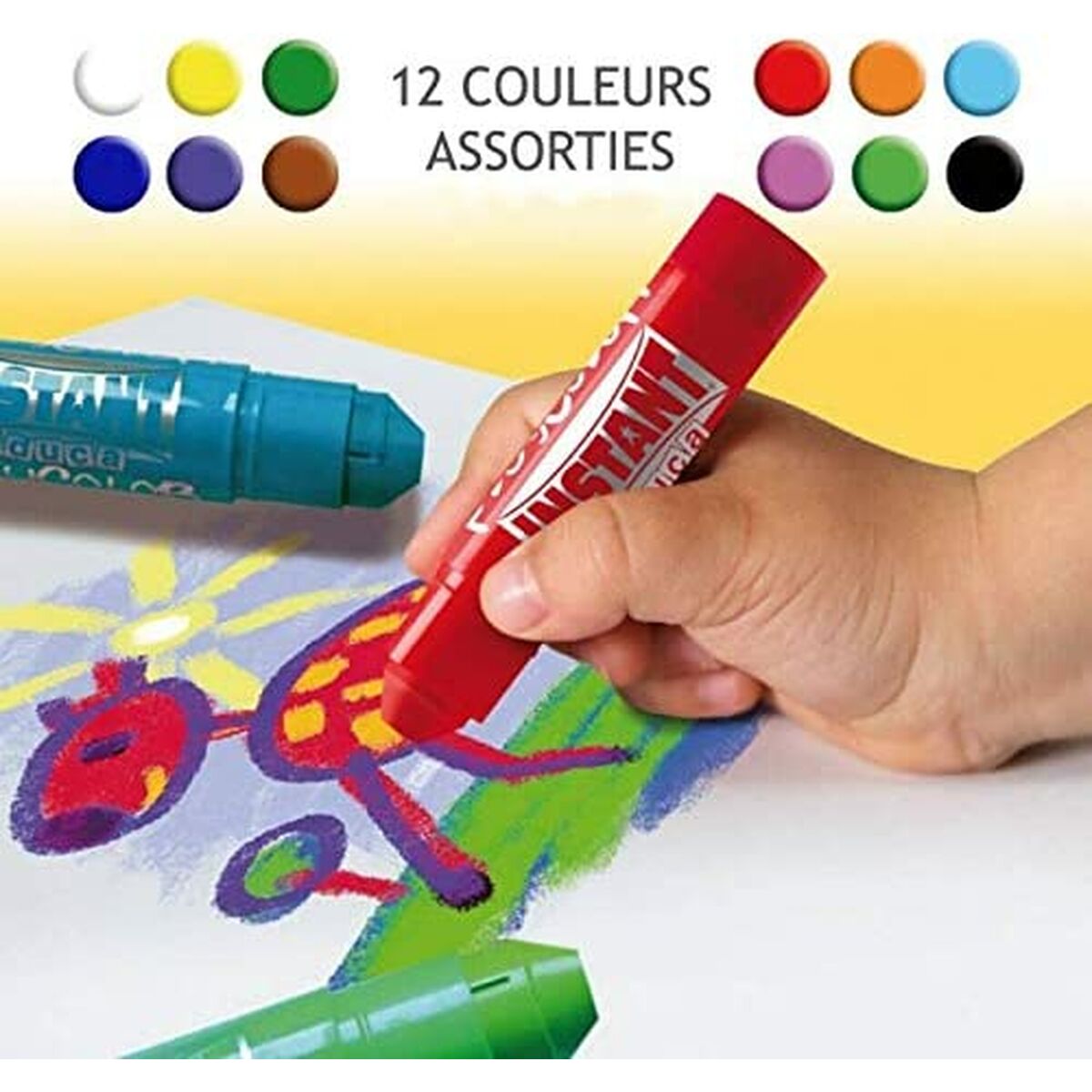 Målarset Playcolor Basic Metallic Fluor Multicolour 24 Delar-Kontor och Kontorsmaterial, konst och hantverk-Playcolor-peaceofhome.se