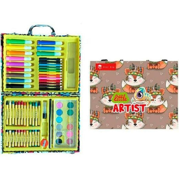 Målarset Roymart Little Artist Fox Portfölj 68 Delar Multicolour-Kontor och Kontorsmaterial, konst och hantverk-Roymart-peaceofhome.se