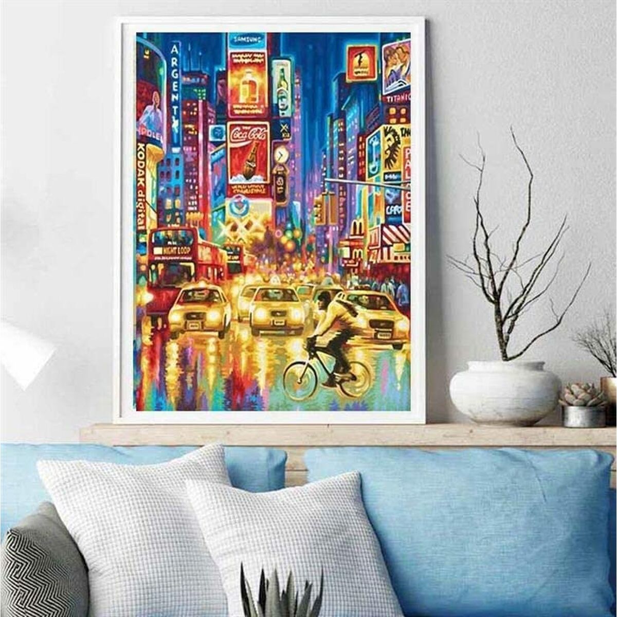 Målning med siffror Alex Bog Amazing Times Square NYC 40 x 50 cm Siffror-Leksaker och spel, Kreativa aktiviteter-Alex Bog-peaceofhome.se